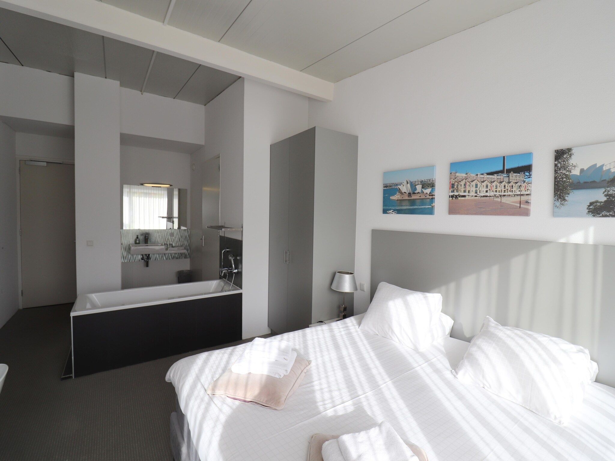 Een slaapkamer van De Slaapfabriek in Teuge