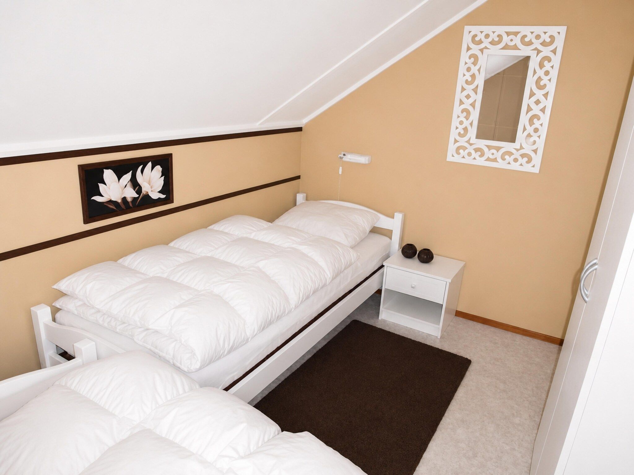 Een slaapkamer van Fort Soleil 29 Zeezwaluw Breskens in Breskens
