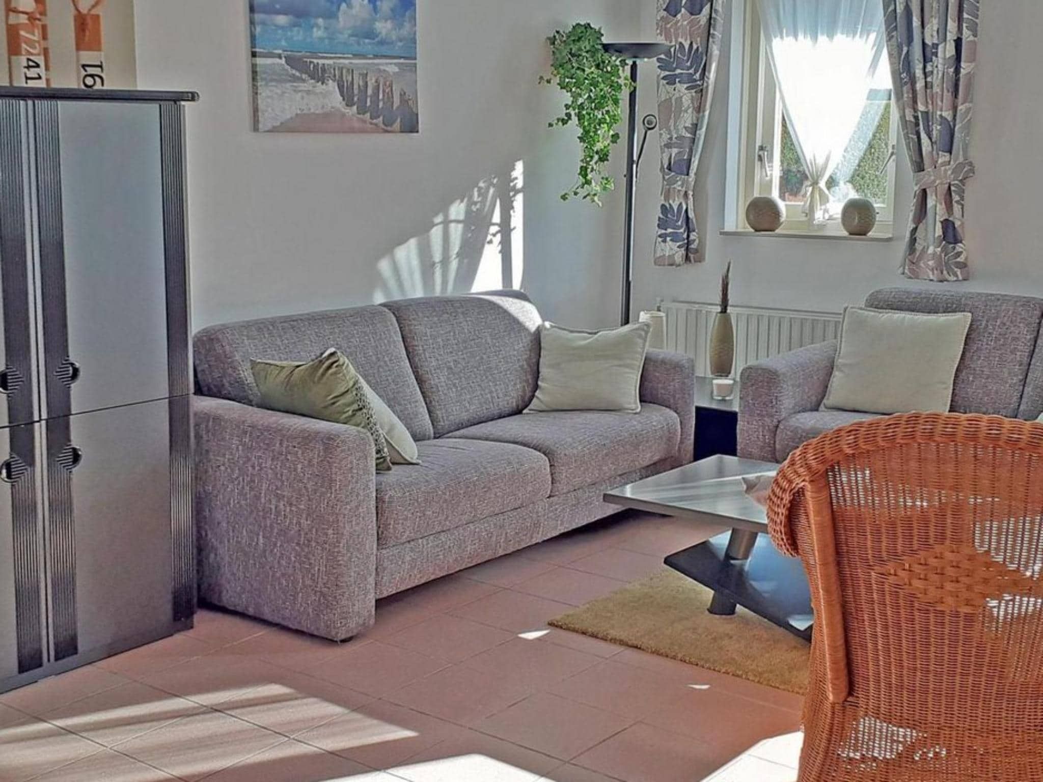 De woonkamer van Fort Soleil 30 Zeezwaluw Breskens in Breskens
