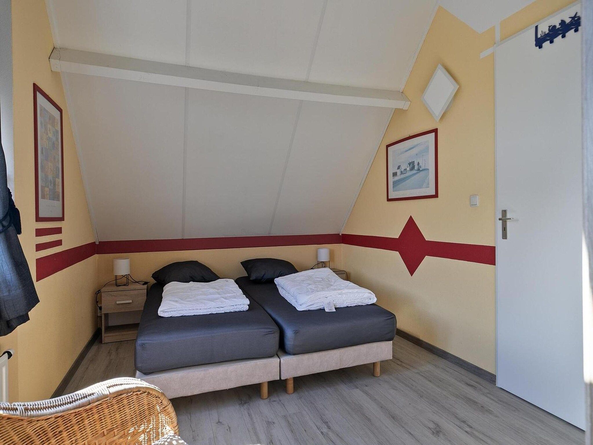 Een slaapkamer van Scheldeveste 8 Zwin Breskens in Breskens