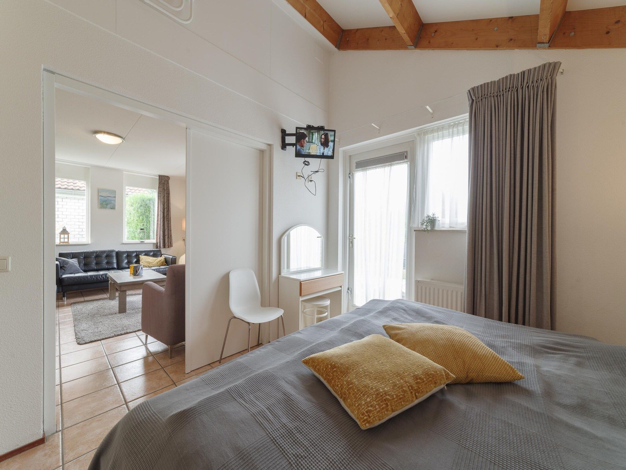 Een slaapkamer van Villapark De Oesterbaai 54 in Wemeldinge