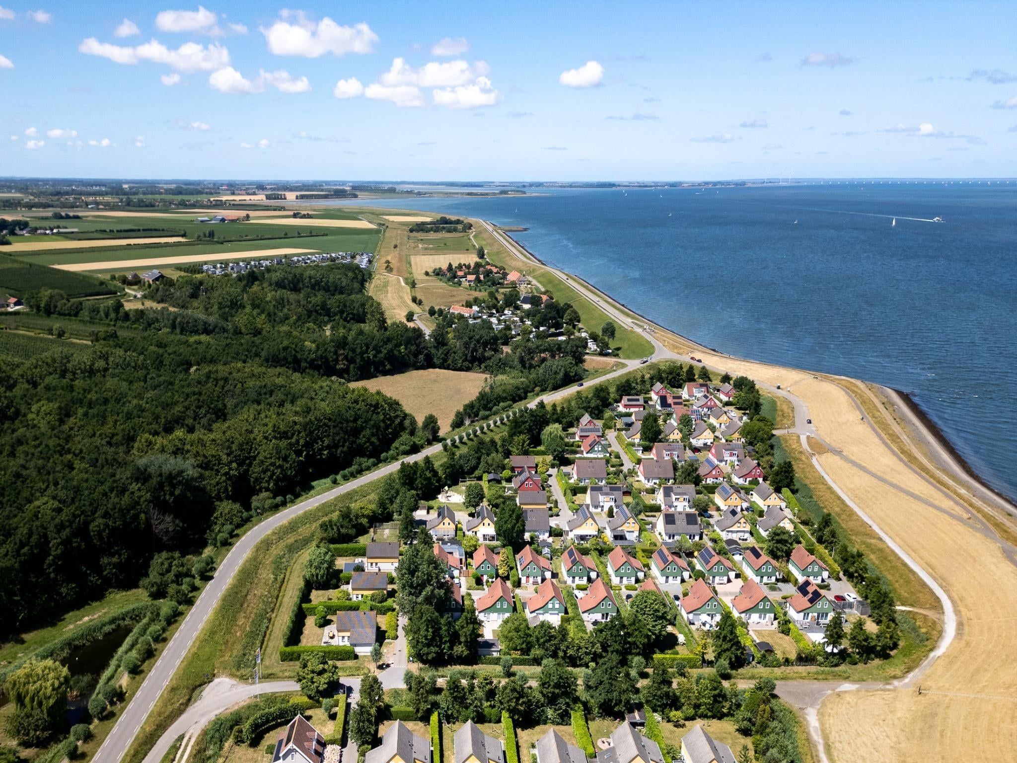 De omgeving van Villapark De Oesterbaai 77 in Wemeldinge