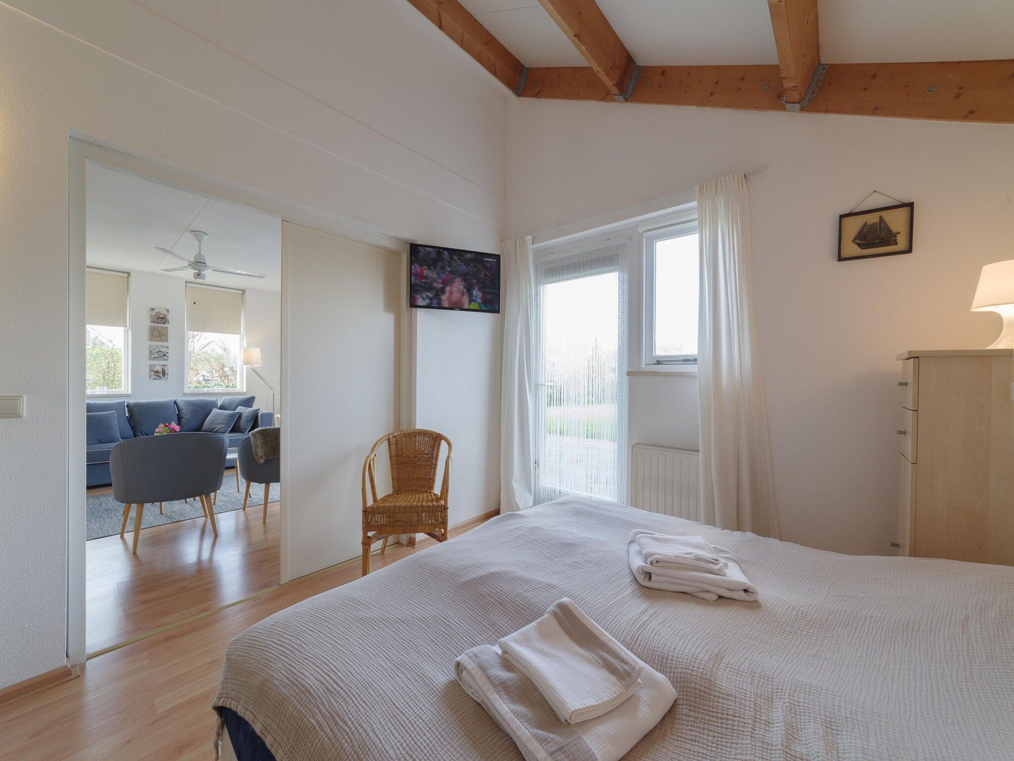 Een slaapkamer van Villapark De Oesterbaai 96 in Wemeldinge