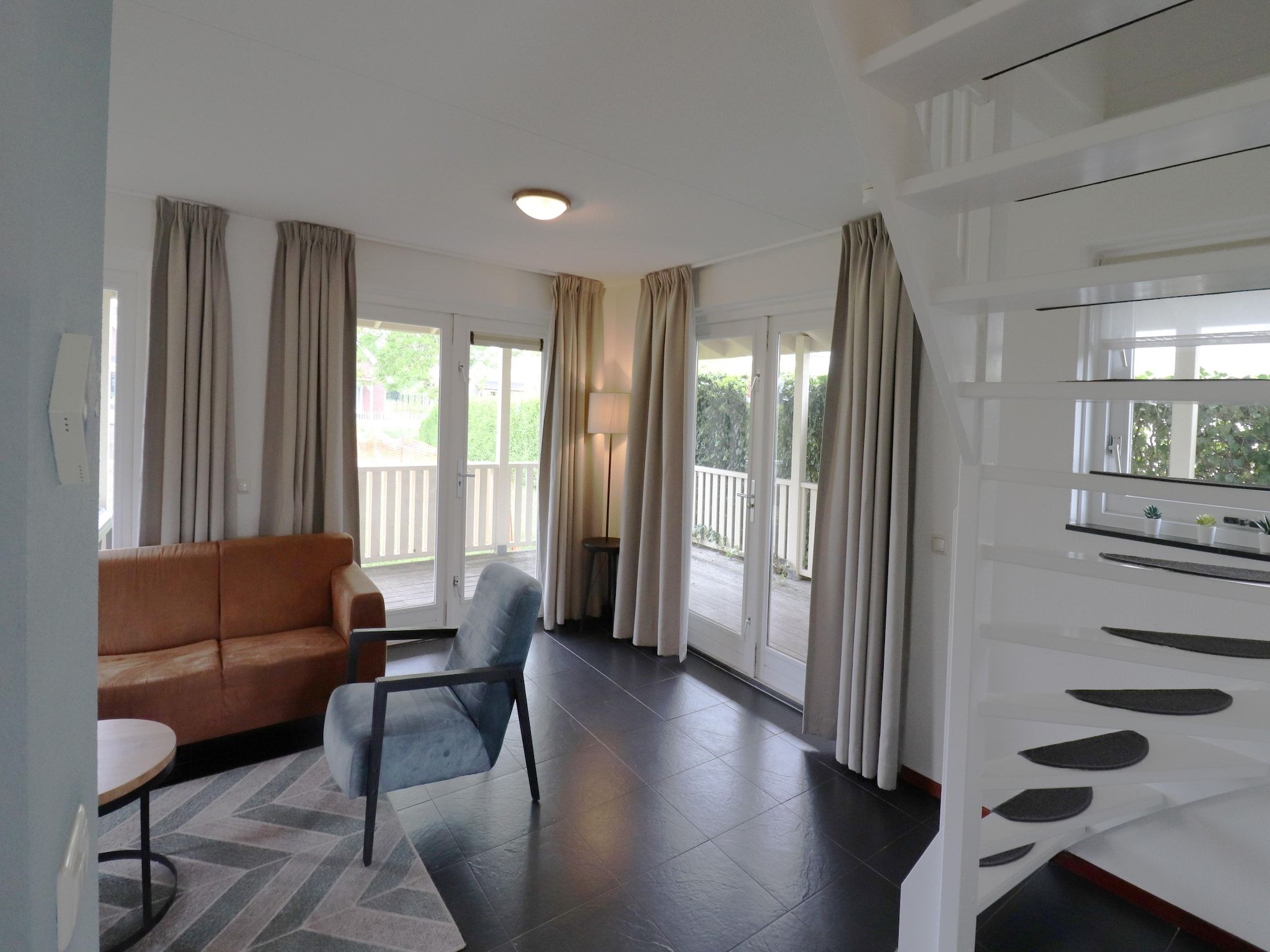 De woonkamer van 218 in Simonshaven