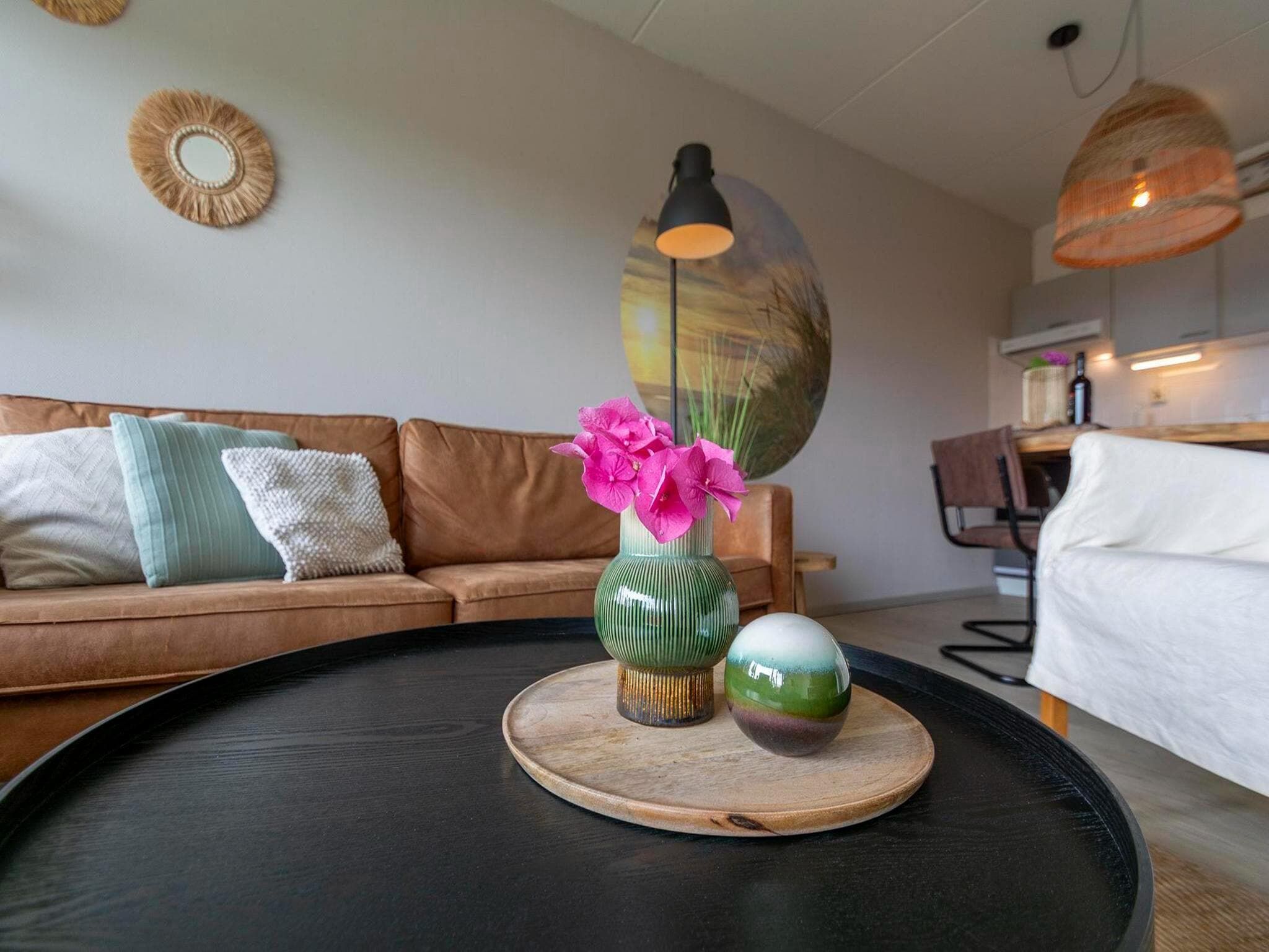De woonkamer van Beach Appartement 28 in Callantsoog