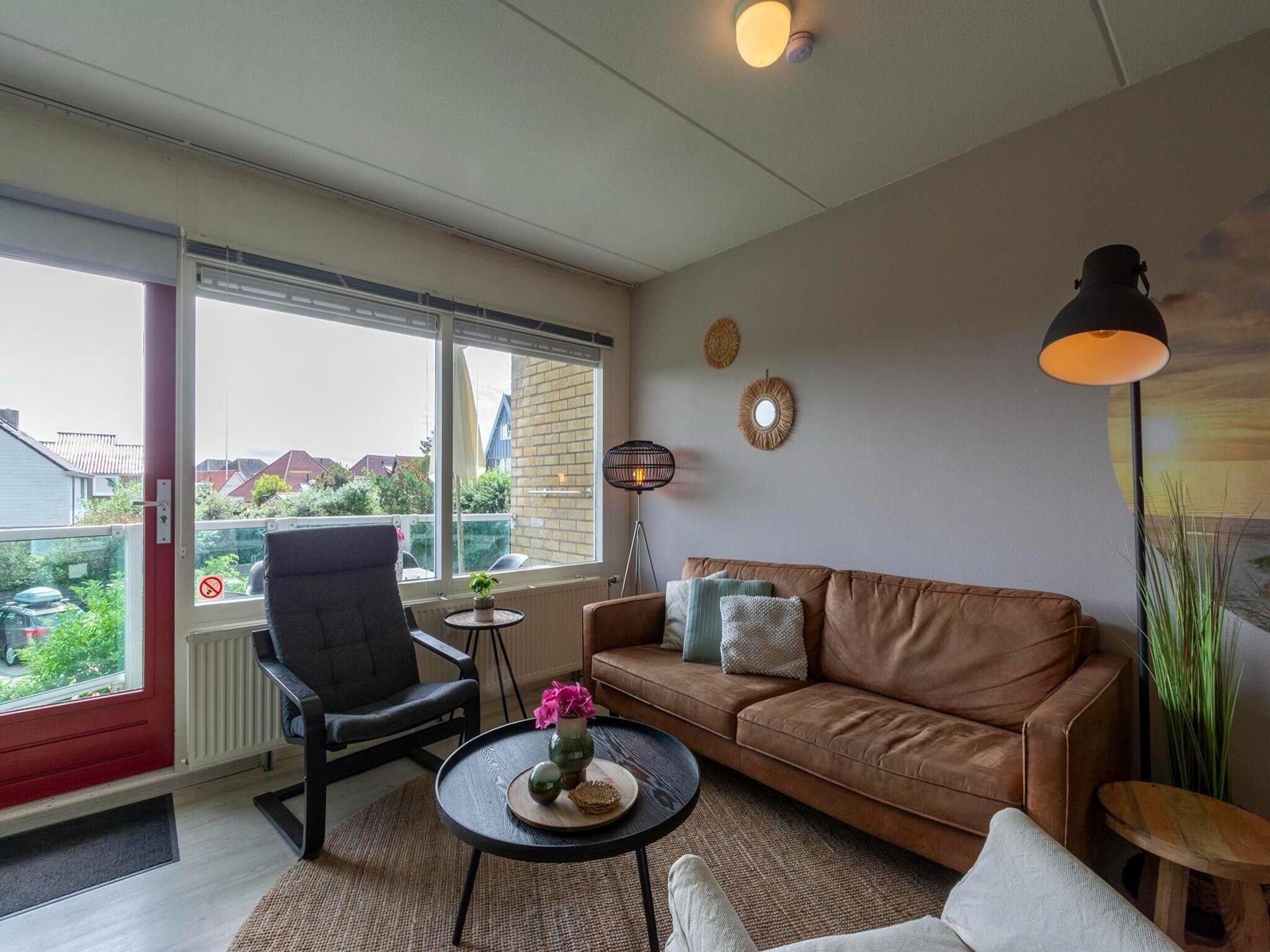 De woonkamer van Beach Appartement 28 in Callantsoog
