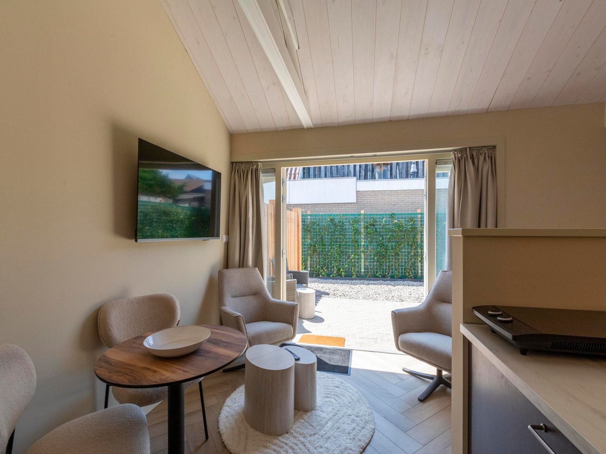 De woonkamer van Strandsuites 2 agendas in Callantsoog