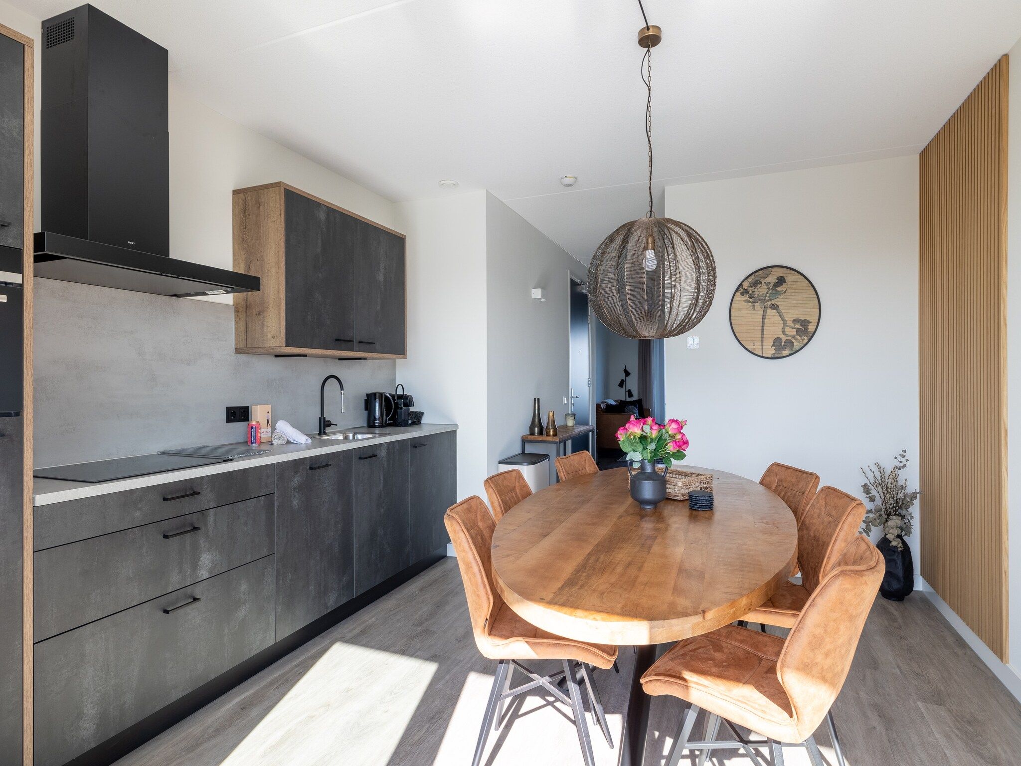 De keuken van Appartement Vista Maris "Charlotte's Parel" - Havenweg 8-44  Sint-Annaland in Sint-Annaland
