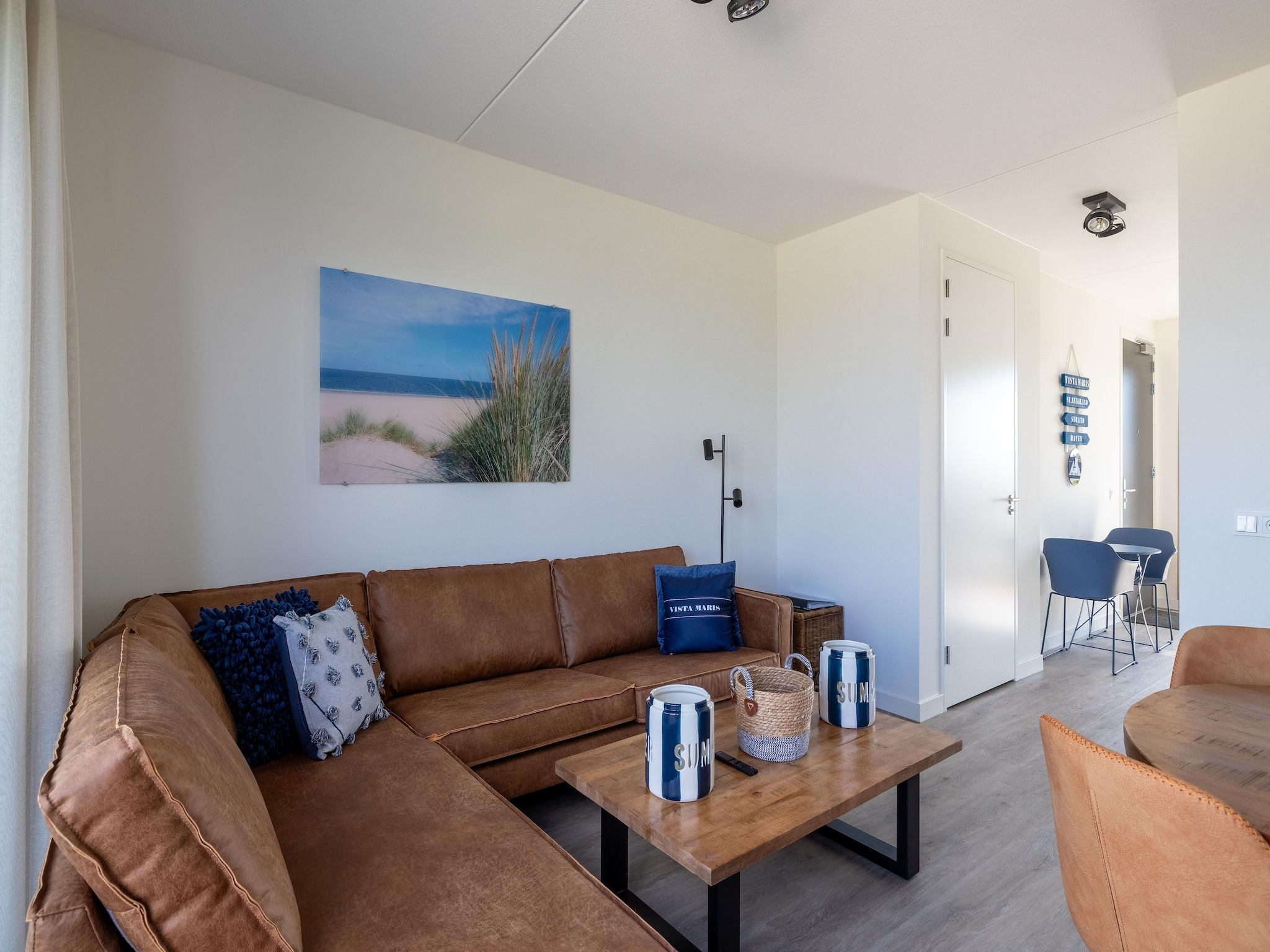 De woonkamer van Appartement Vista Maris - Havenweg 8-52  Sint-Annaland Oosterschelde in Sint-Annaland
