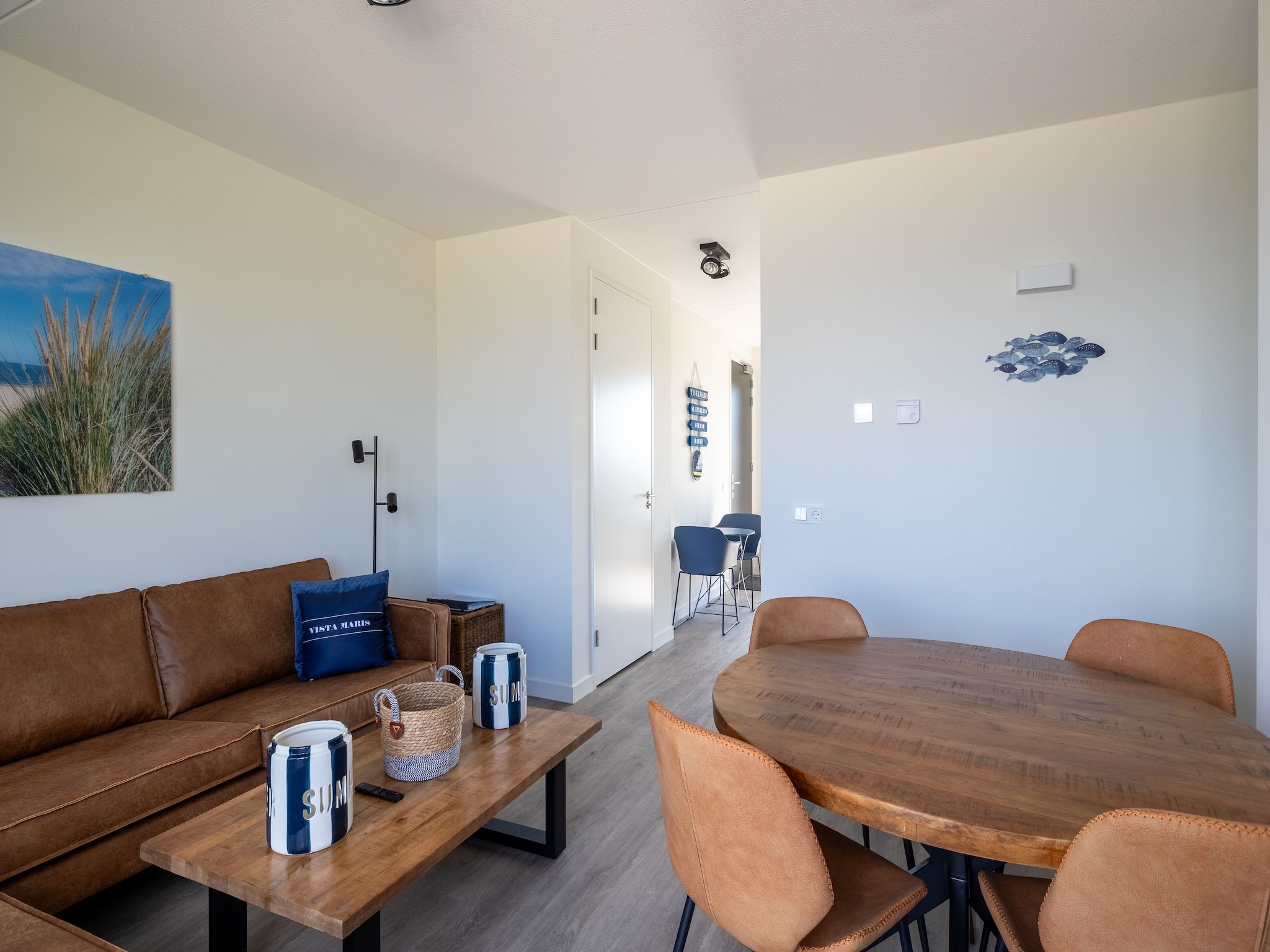 De woonkamer van Appartement Vista Maris - Havenweg 8-52  Sint-Annaland Oosterschelde in Sint-Annaland