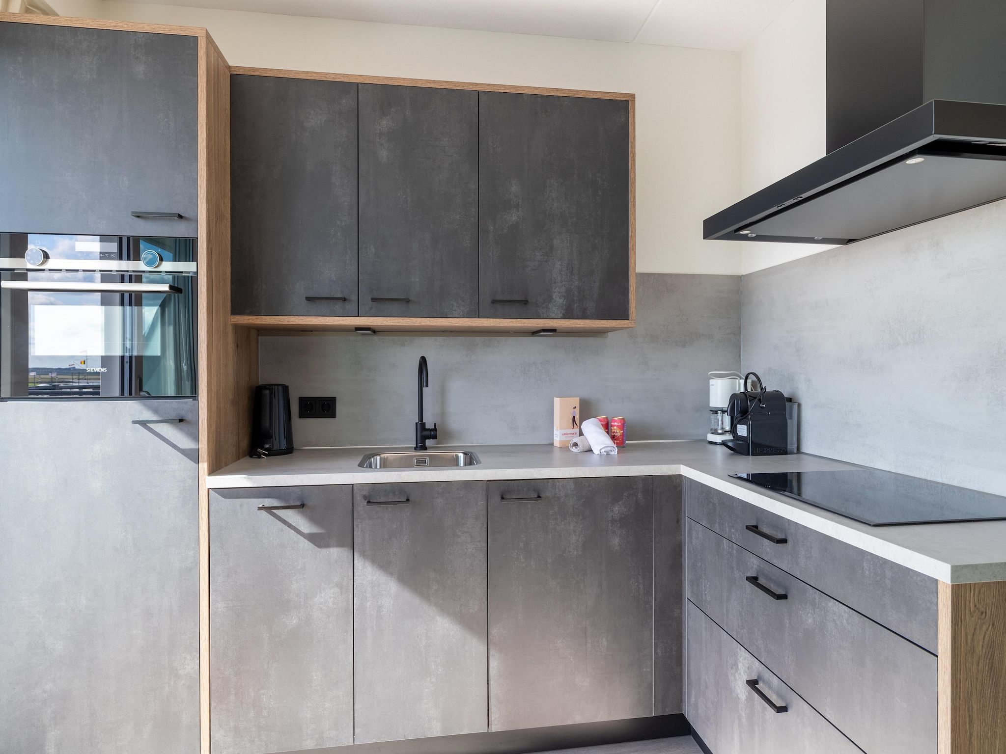 De keuken van Appartement Vista Maris - Havenweg 8-52  Sint-Annaland Oosterschelde in Sint-Annaland