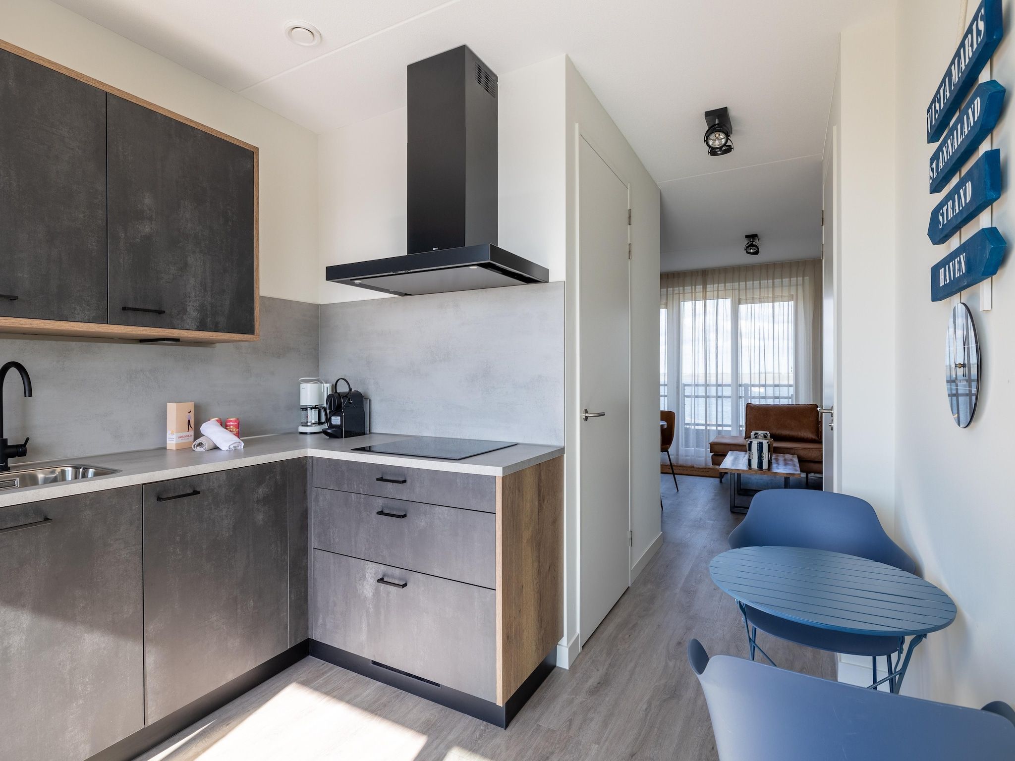De keuken van Appartement Vista Maris - Havenweg 8-52  Sint-Annaland Oosterschelde in Sint-Annaland