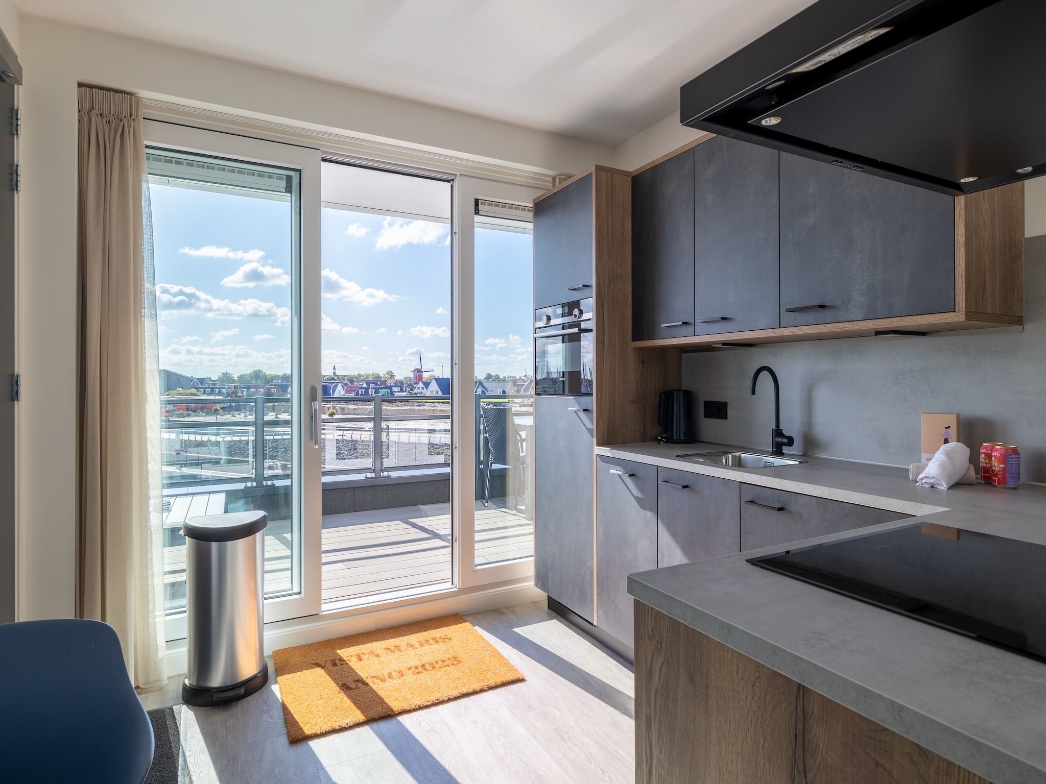De keuken van Appartement Vista Maris - Havenweg 8-52  Sint-Annaland Oosterschelde in Sint-Annaland