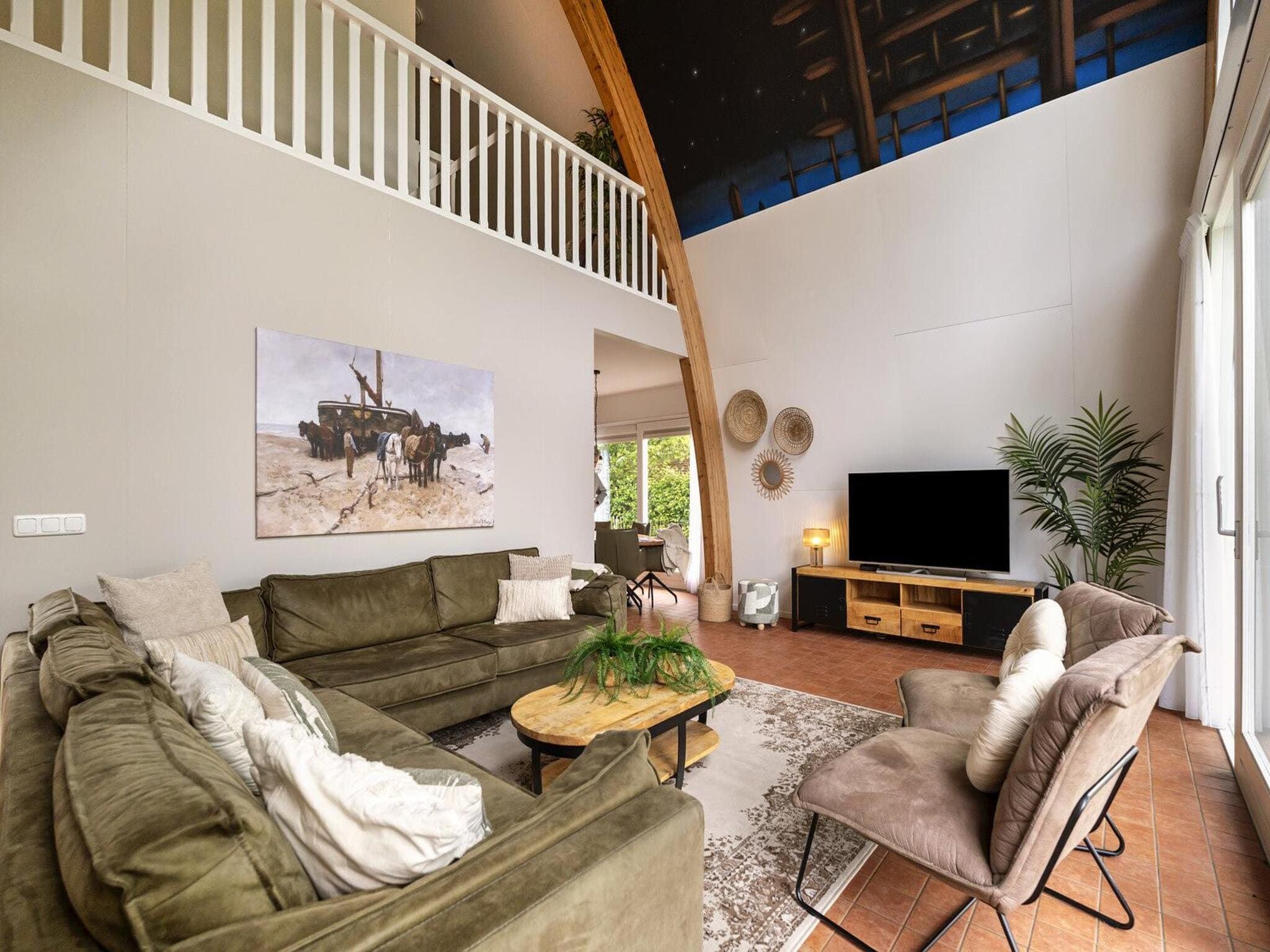 De woonkamer van Lazy Daisy in Groote Keeten