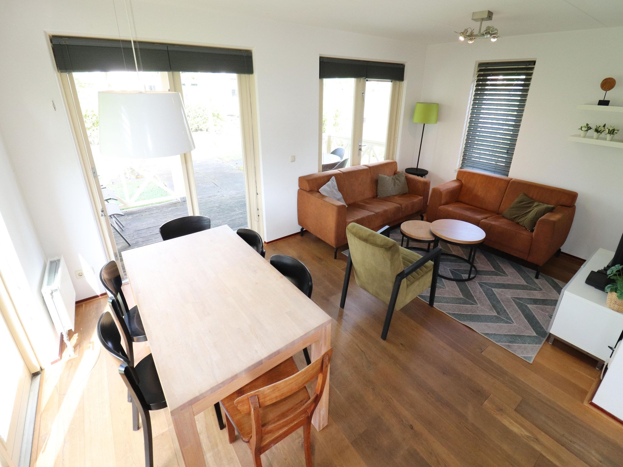 De woonkamer van Standaard 231 in Simonshaven