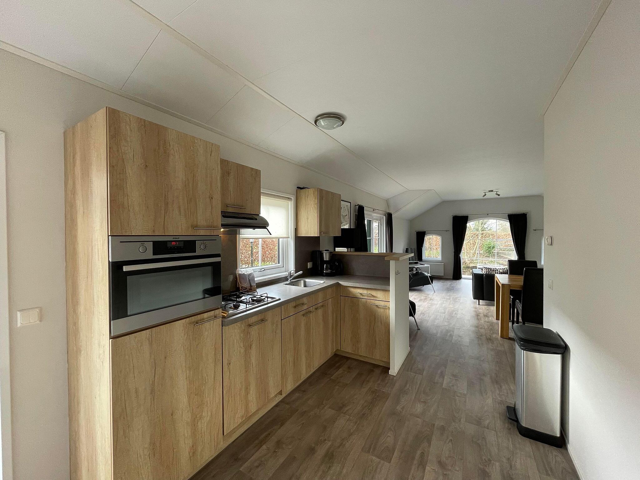 De keuken van Boerderijchalet in Sint Nicolaasga