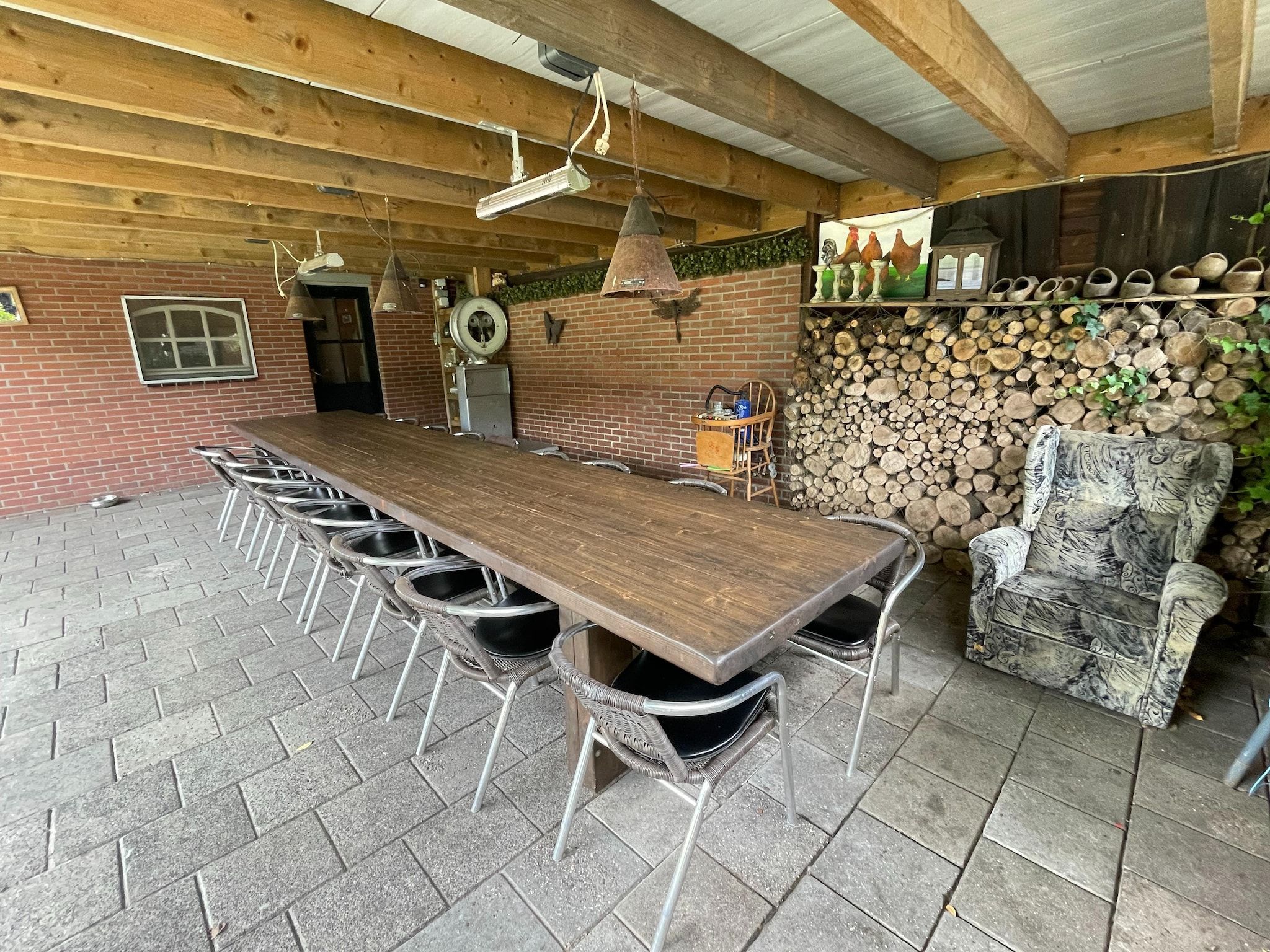 Het terras van Wijsthoeve in Uden