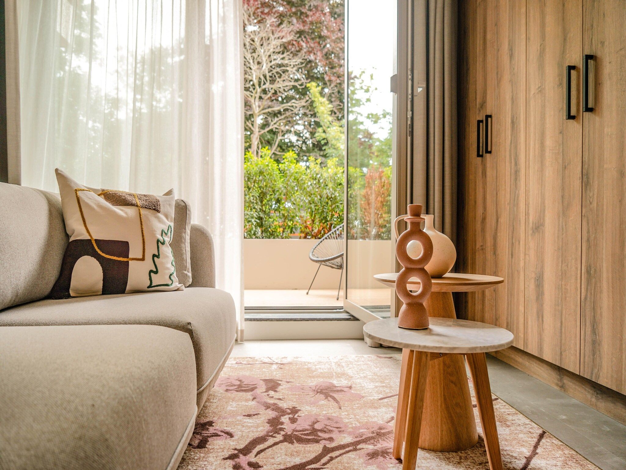 De woonkamer van Walden 1 in Den Haag