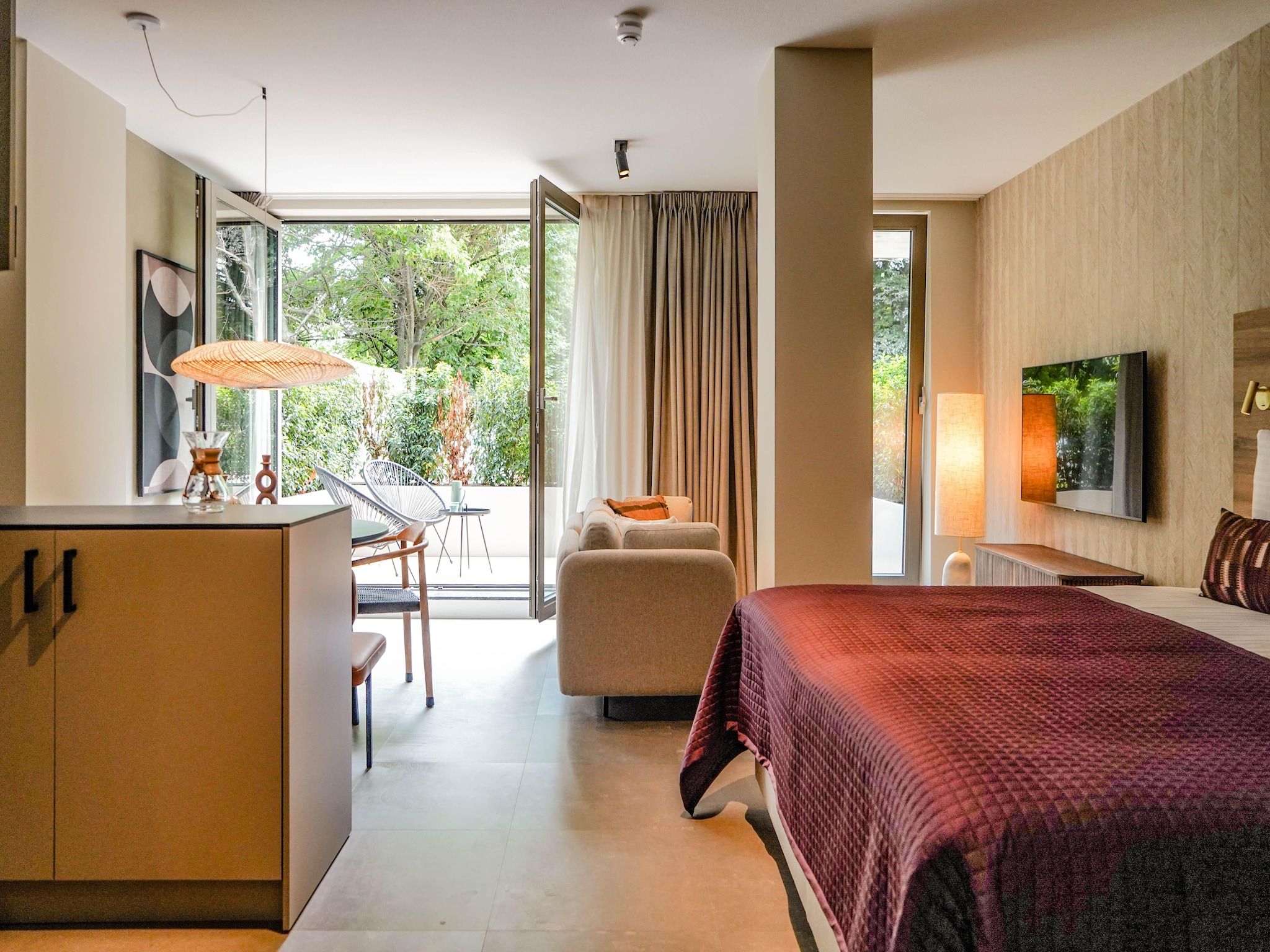 Een slaapkamer van Walden 1 in Den Haag