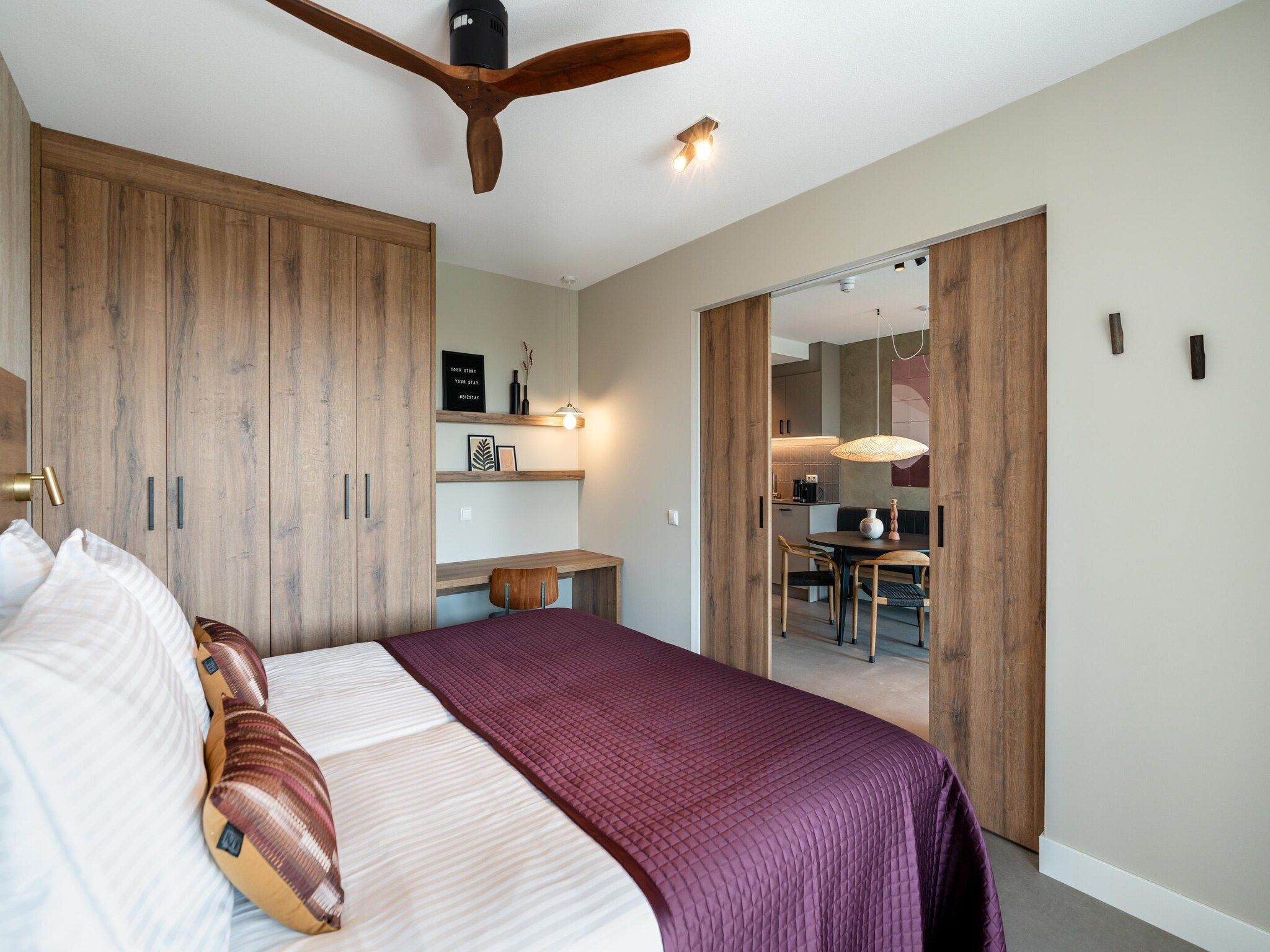 Een slaapkamer van Walden 2 in Den Haag