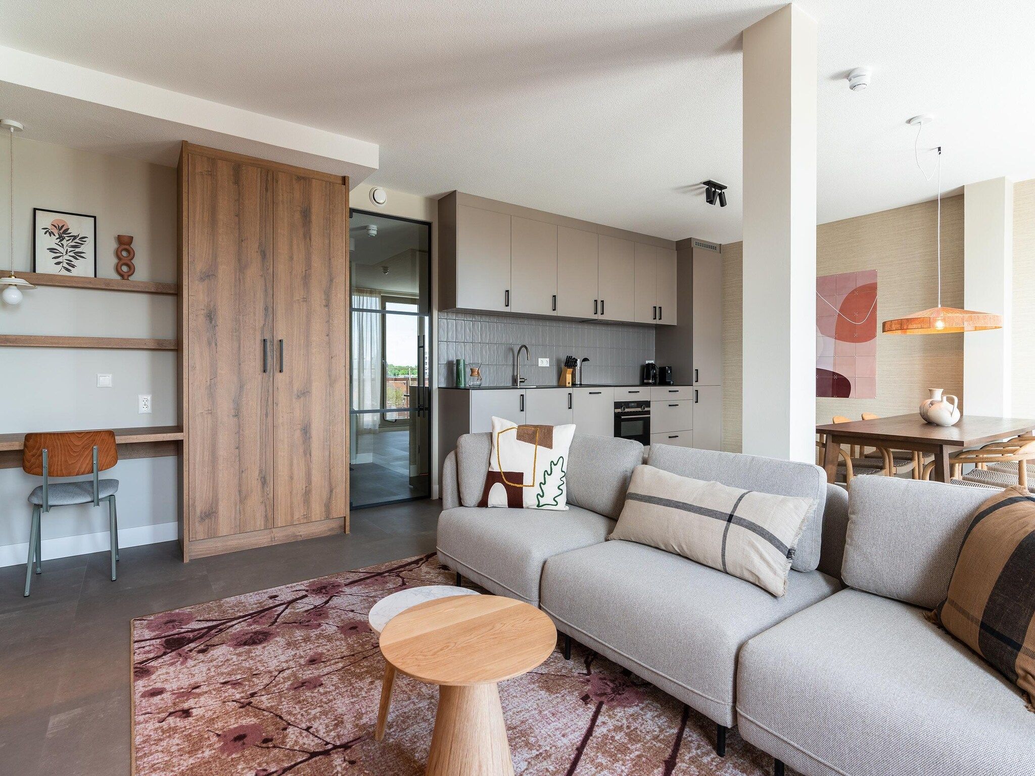 De woonkamer van Walden 5 in Den Haag