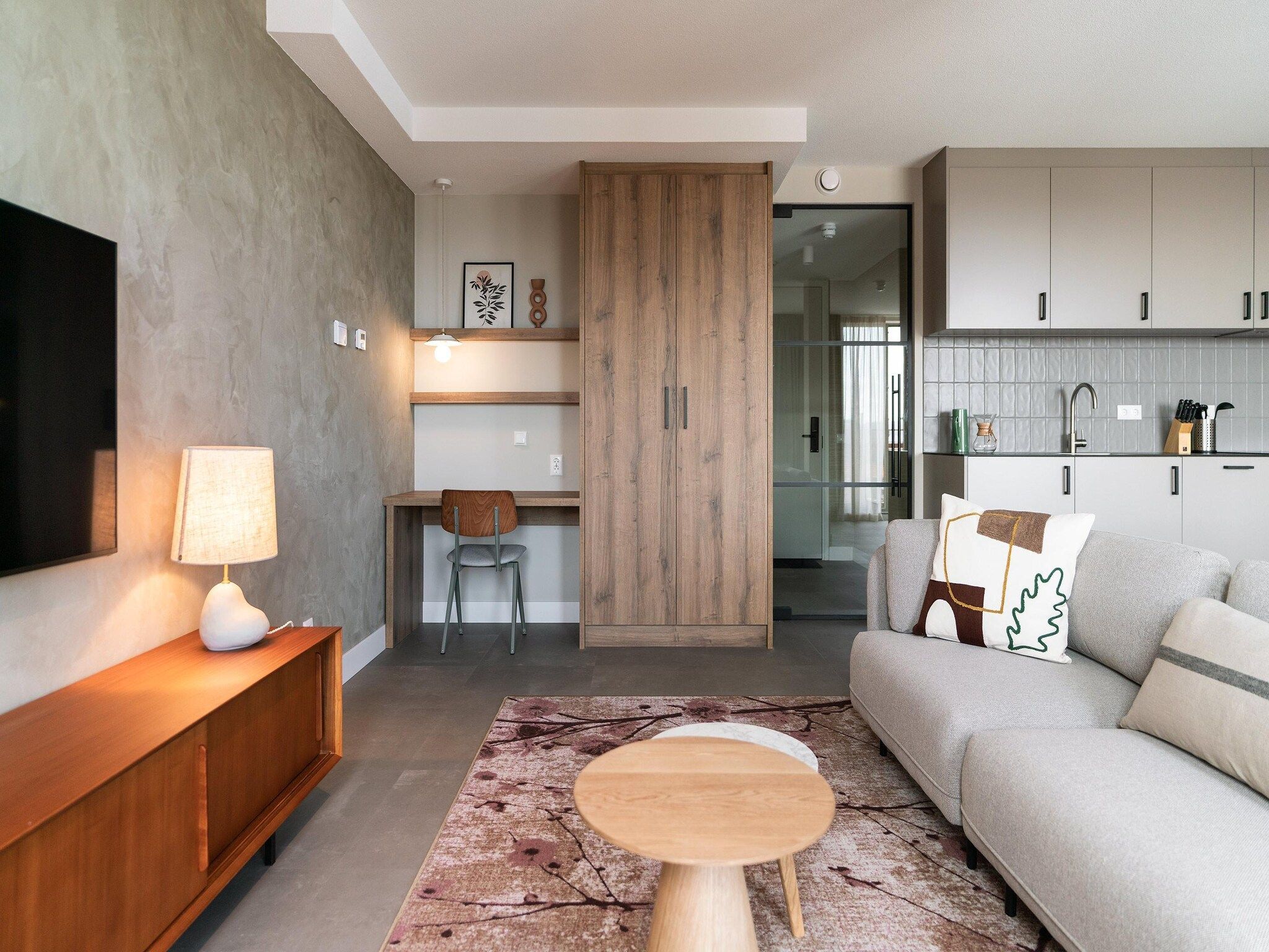 De woonkamer van Walden 5 in Den Haag