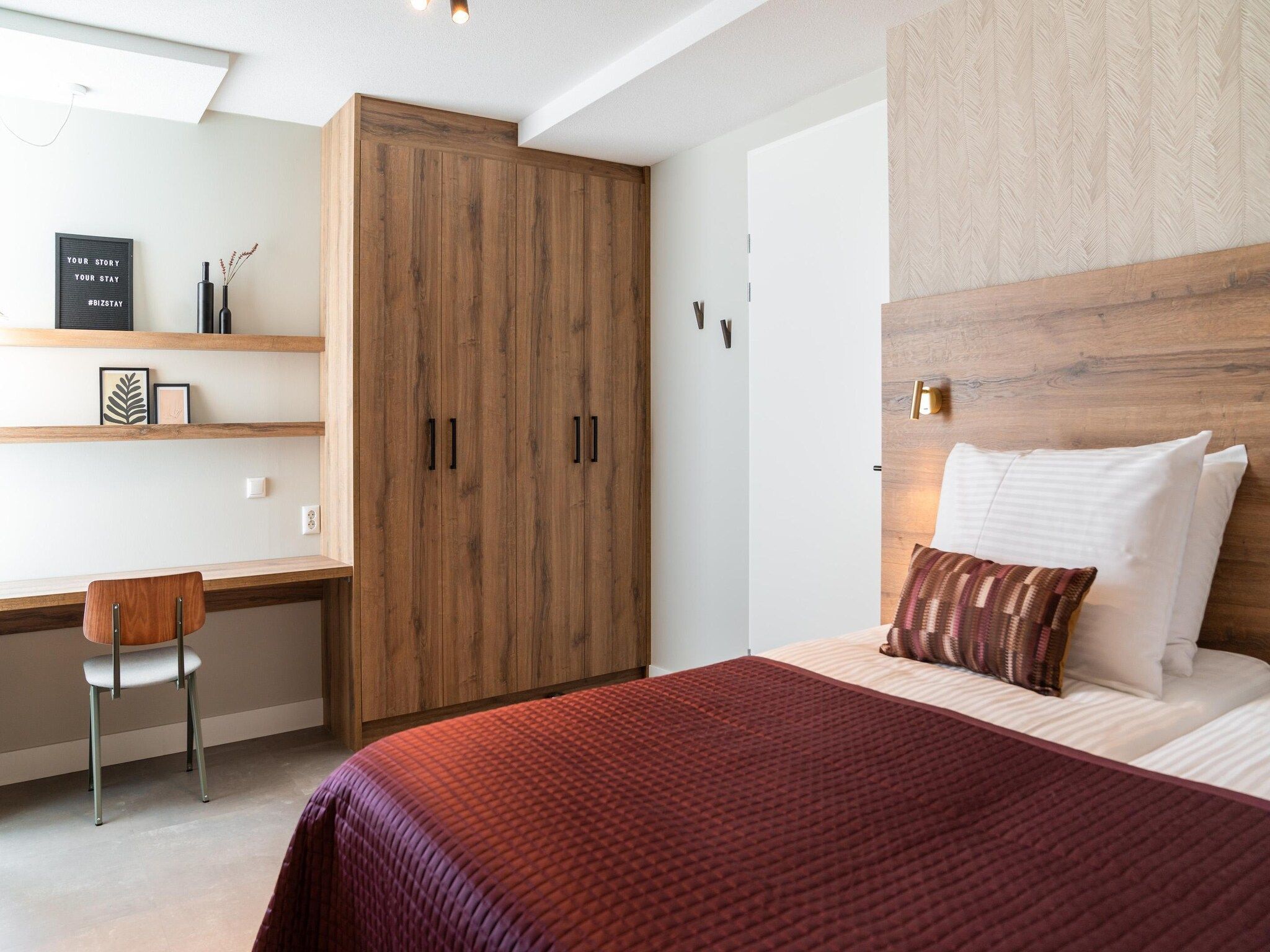 Een slaapkamer van Walden 6 in Den Haag