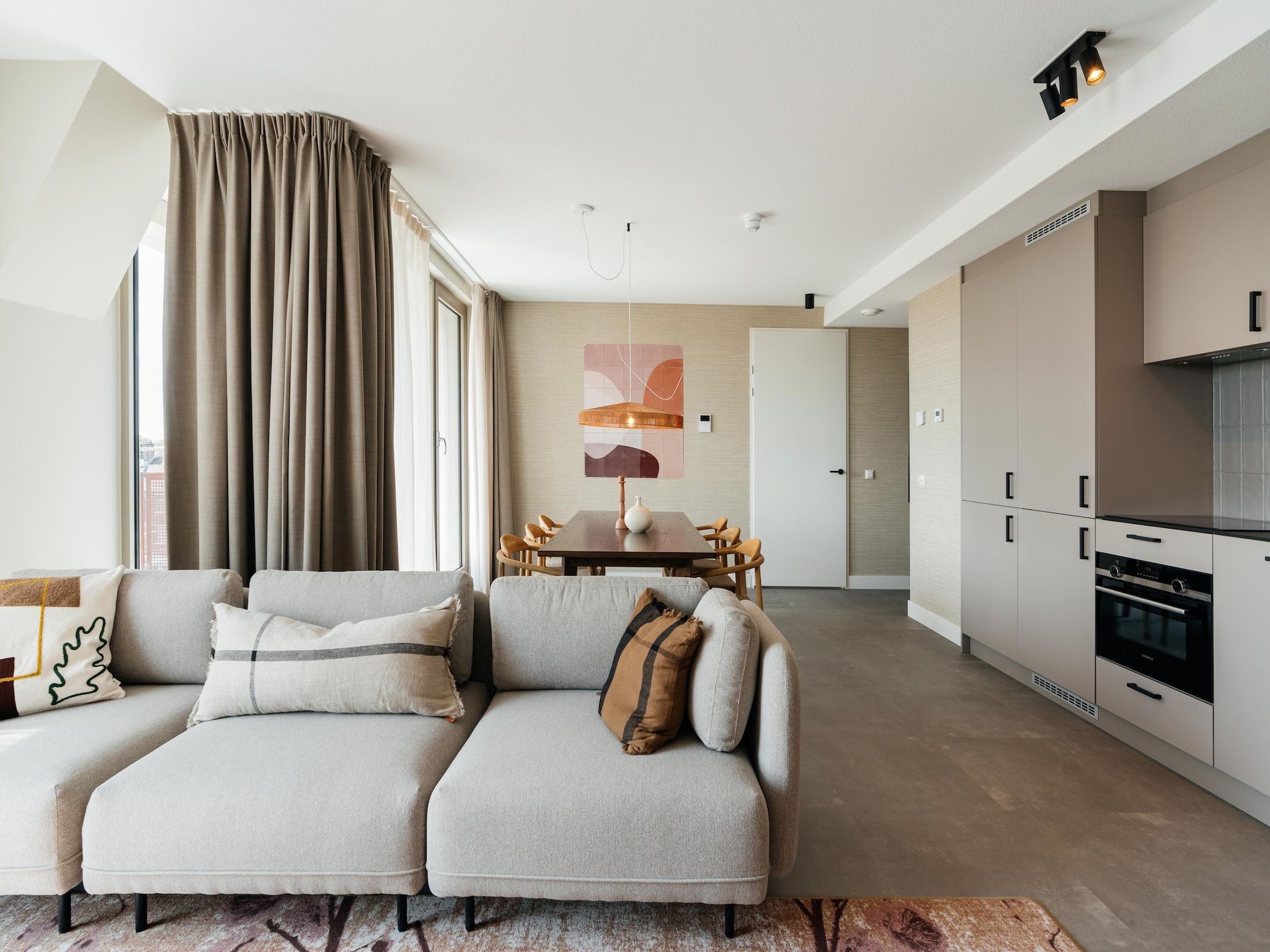 De woonkamer van Walden 7 in Den Haag