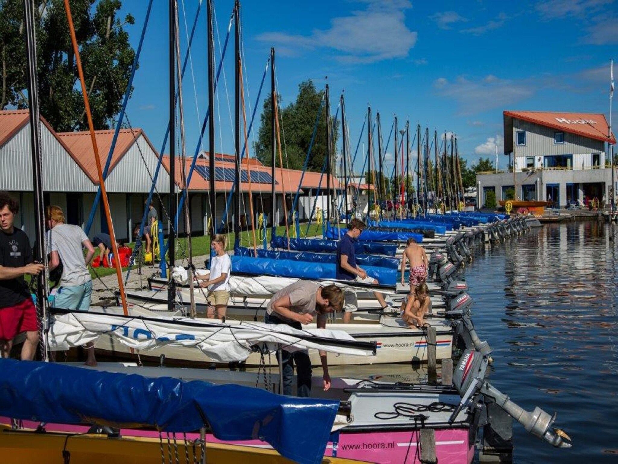 De omgeving van Waterlodges Heeg 1 in Heeg