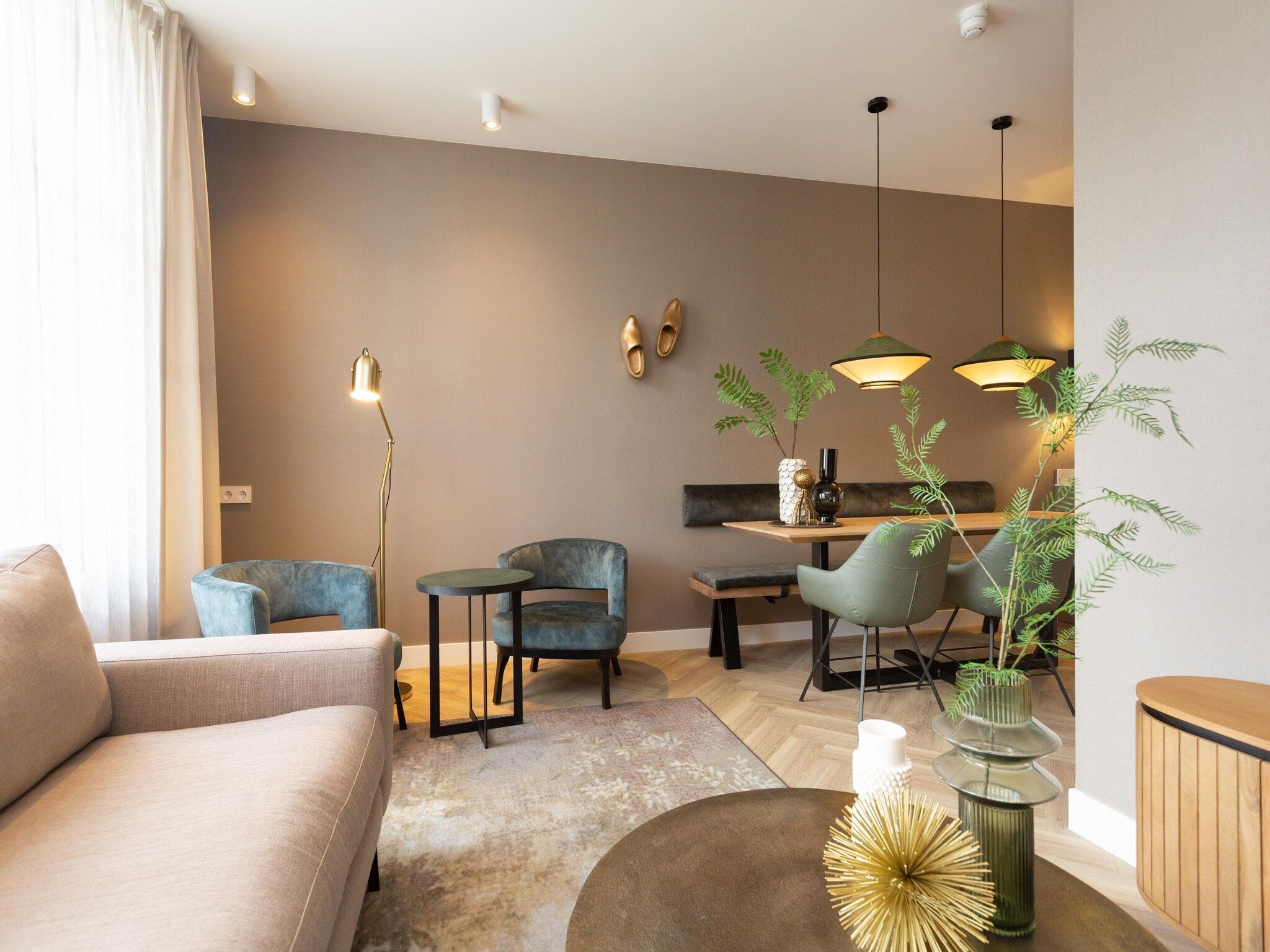 De woonkamer van Maurits 1 in Den Haag
