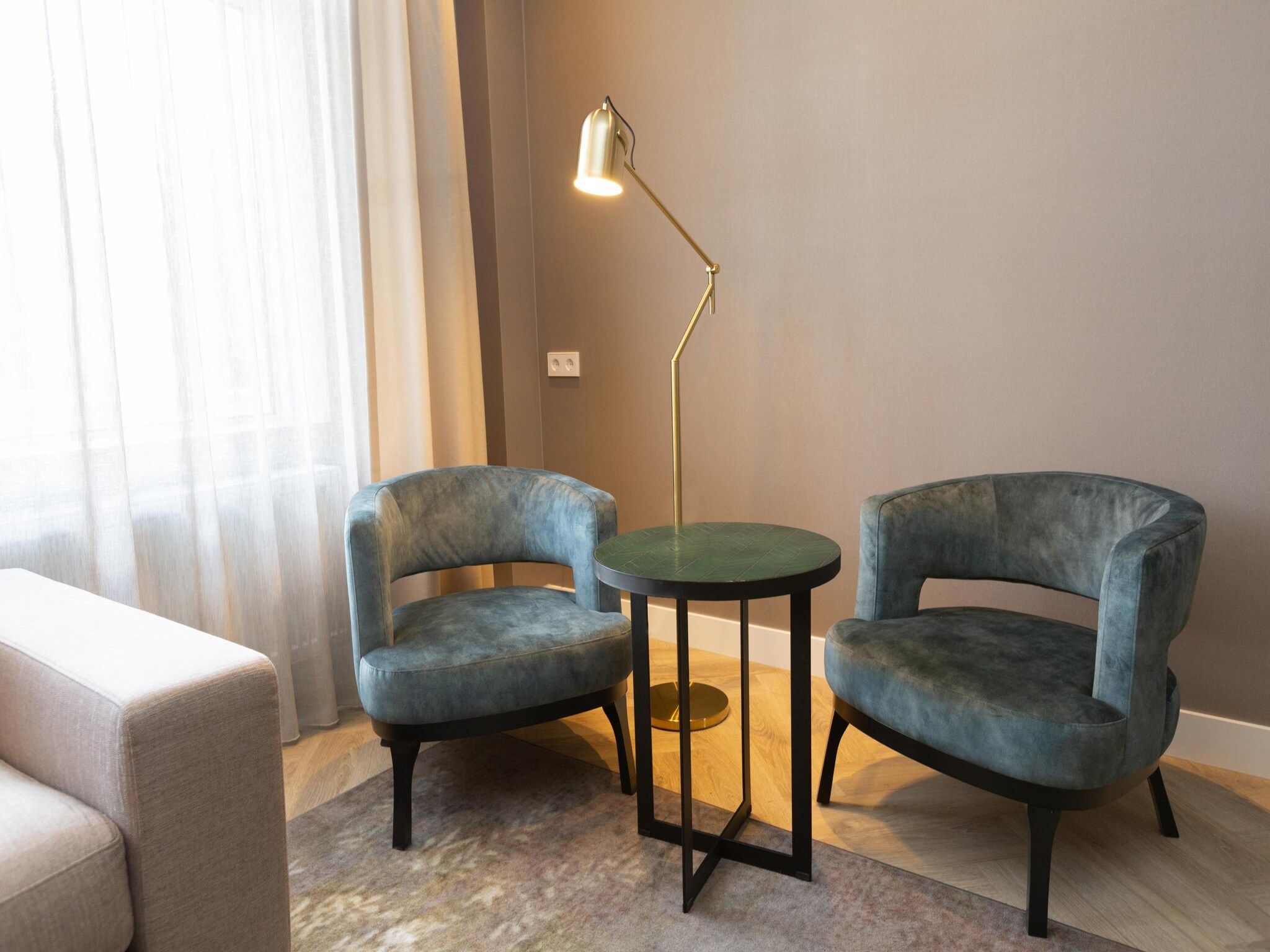 De woonkamer van Maurits 1 in Den Haag
