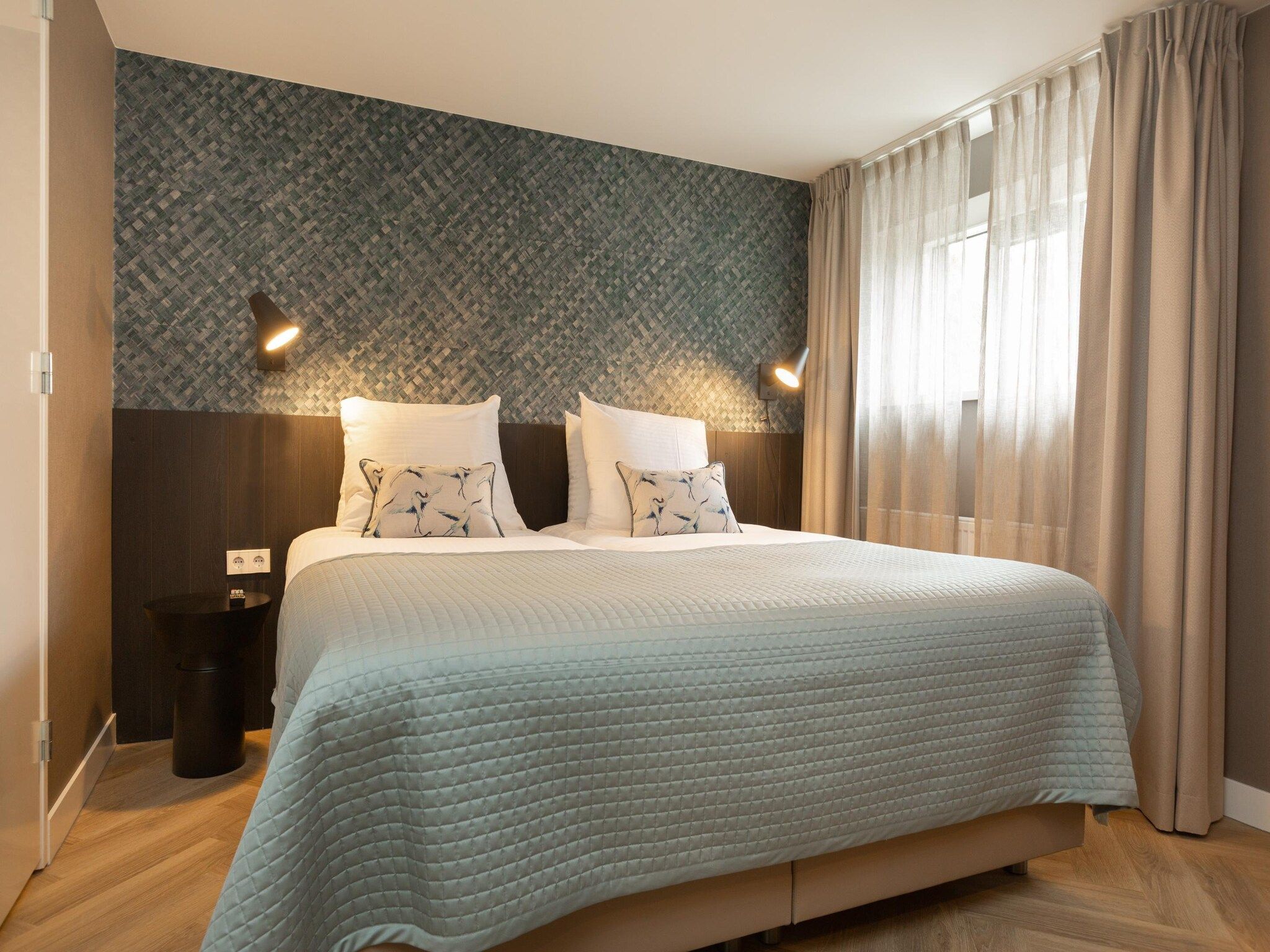 Een slaapkamer van Maurits 2 in Den Haag
