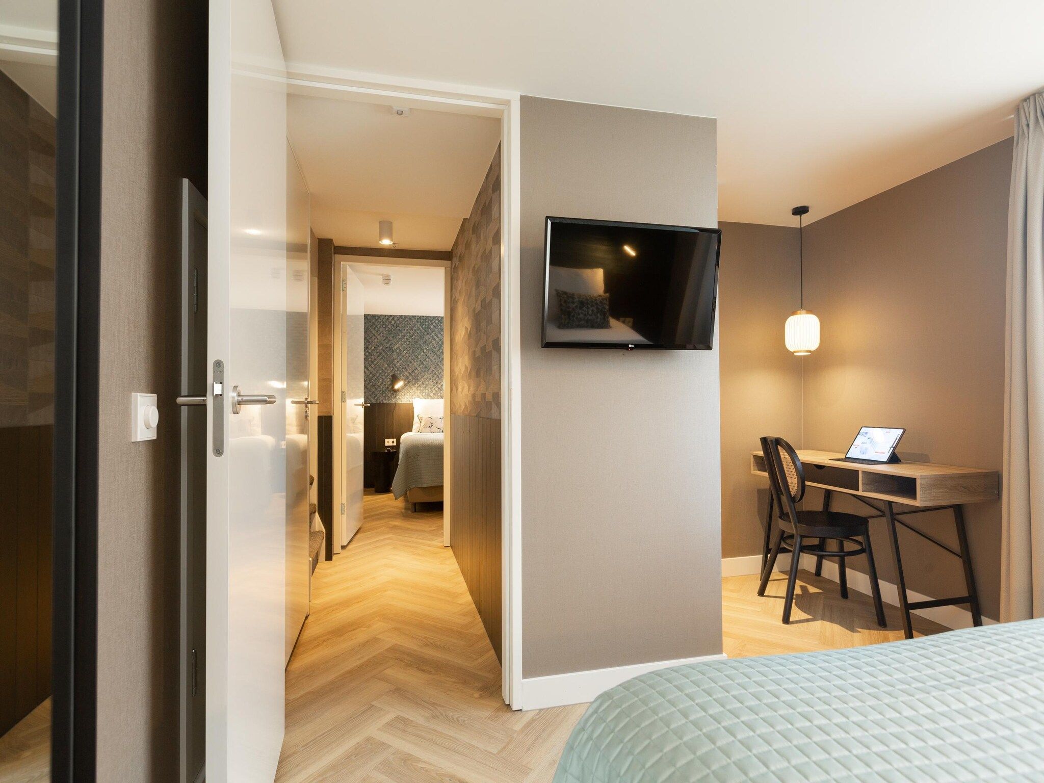 Een slaapkamer van Maurits 2 in Den Haag