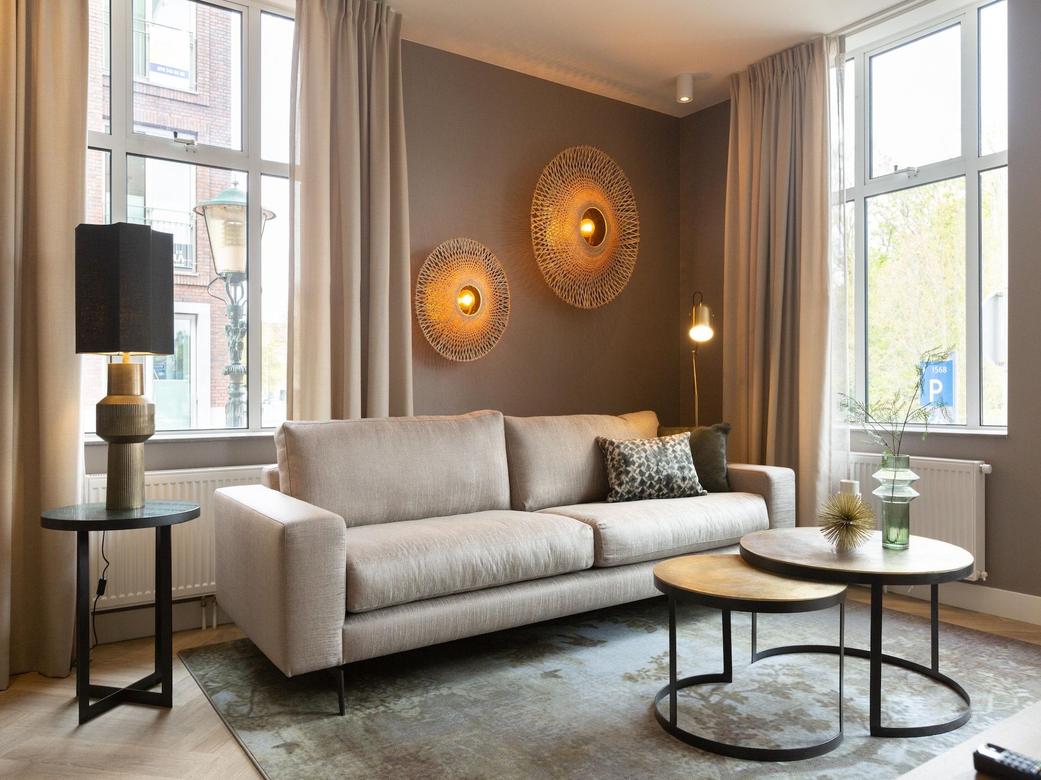De woonkamer van Maurits 3 in Den Haag