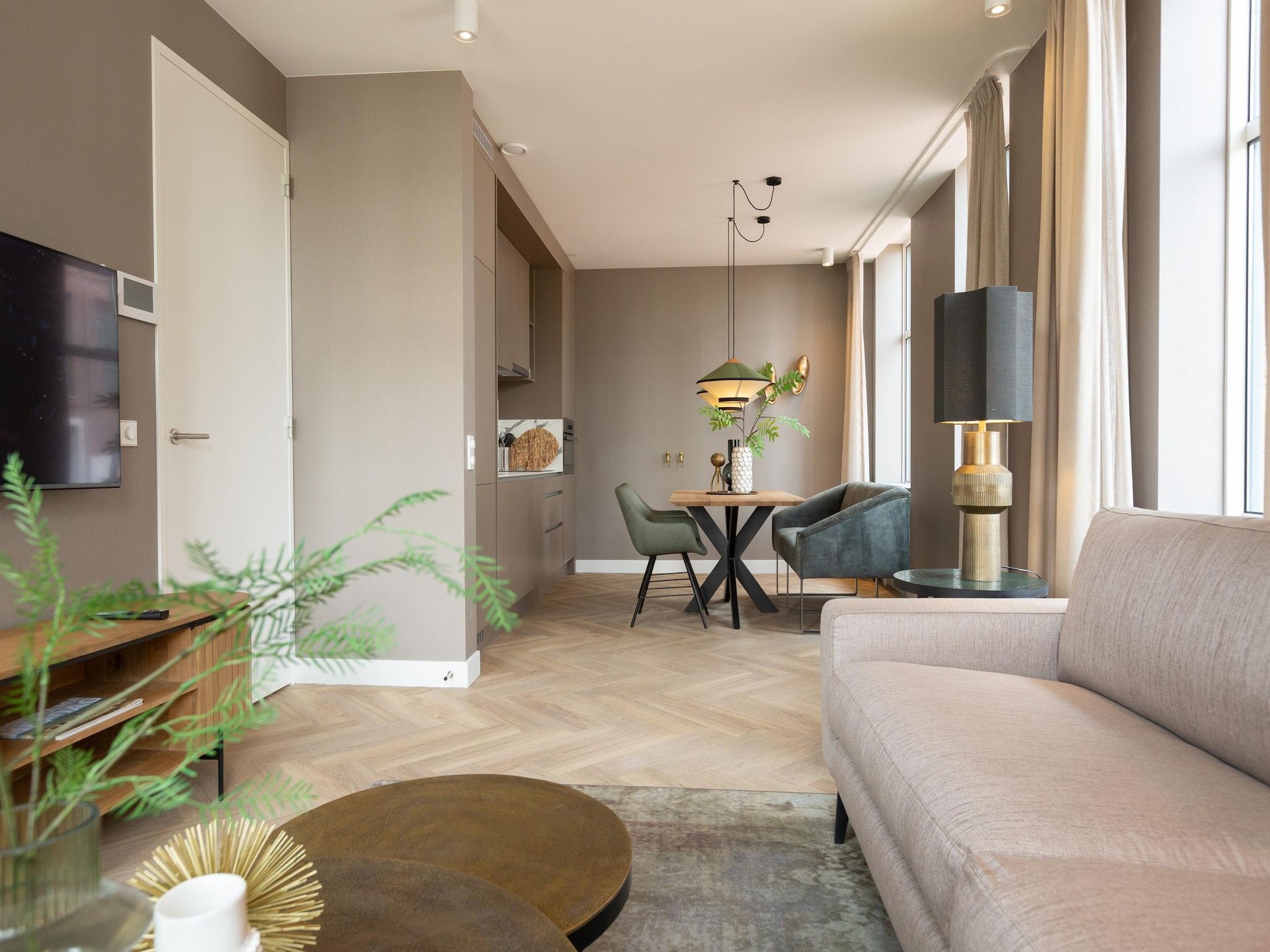 De woonkamer van Maurits 3 in Den Haag