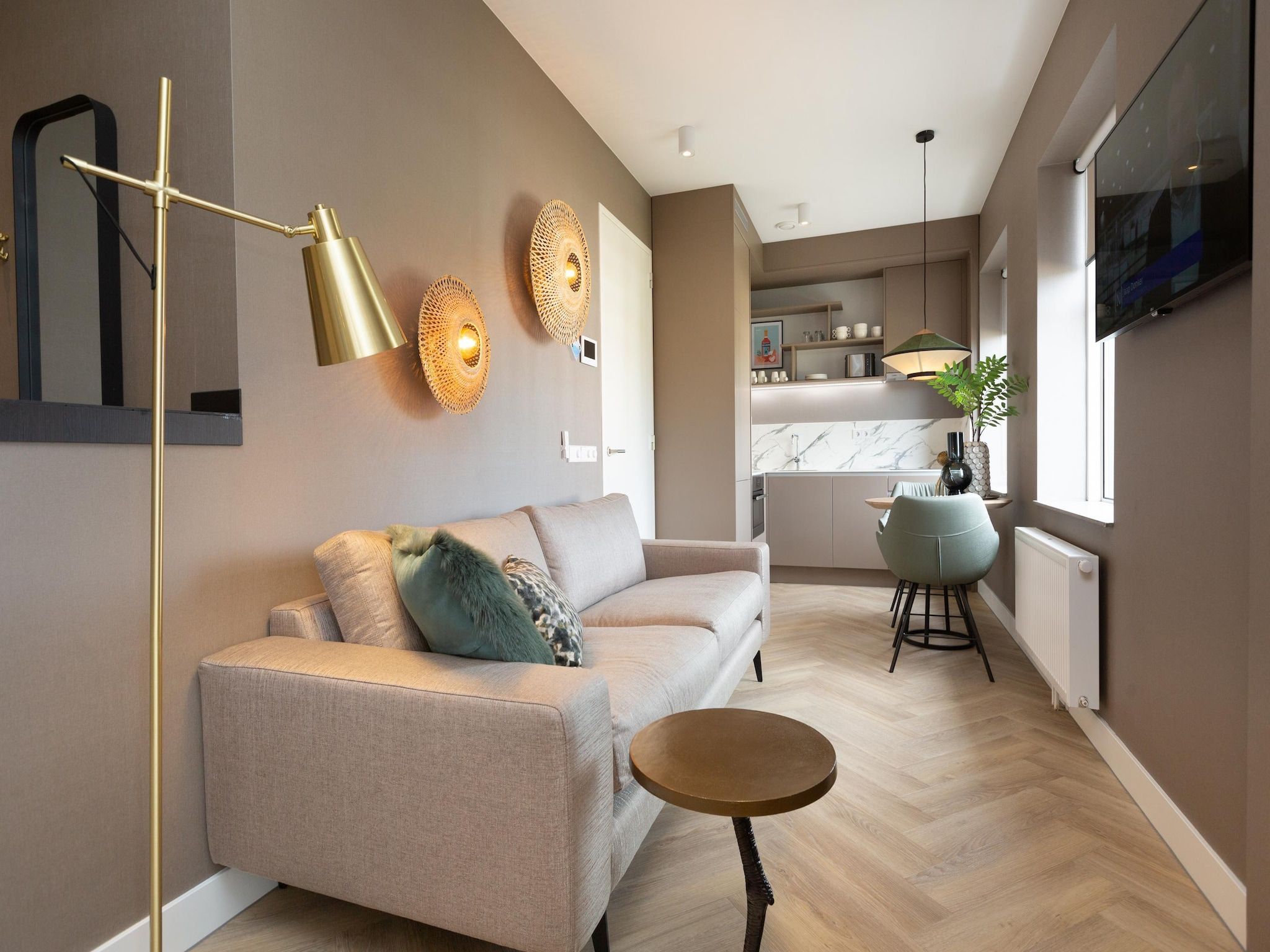 De woonkamer van Maurits 5 in Den Haag