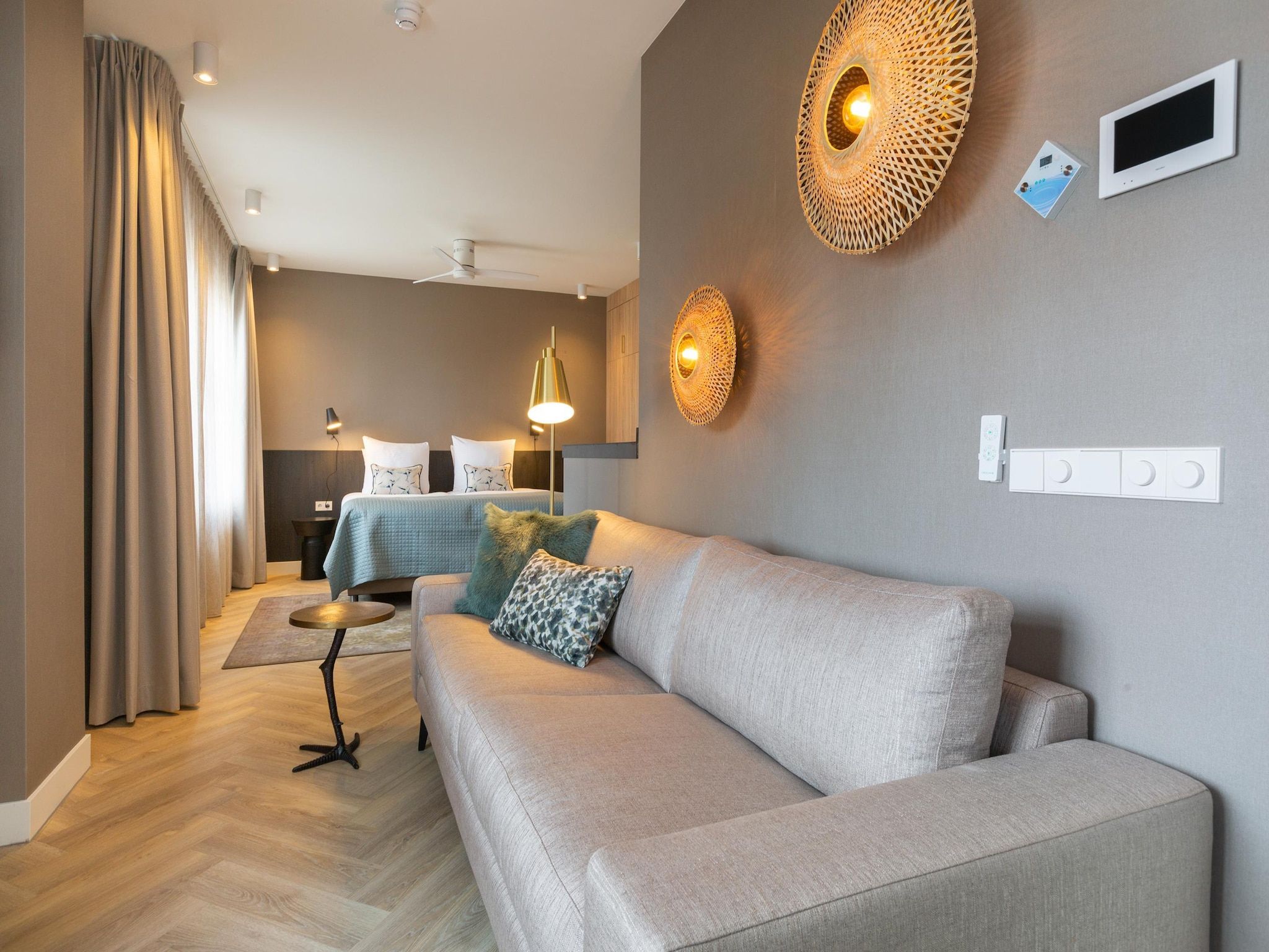 De woonkamer van Maurits 5 in Den Haag