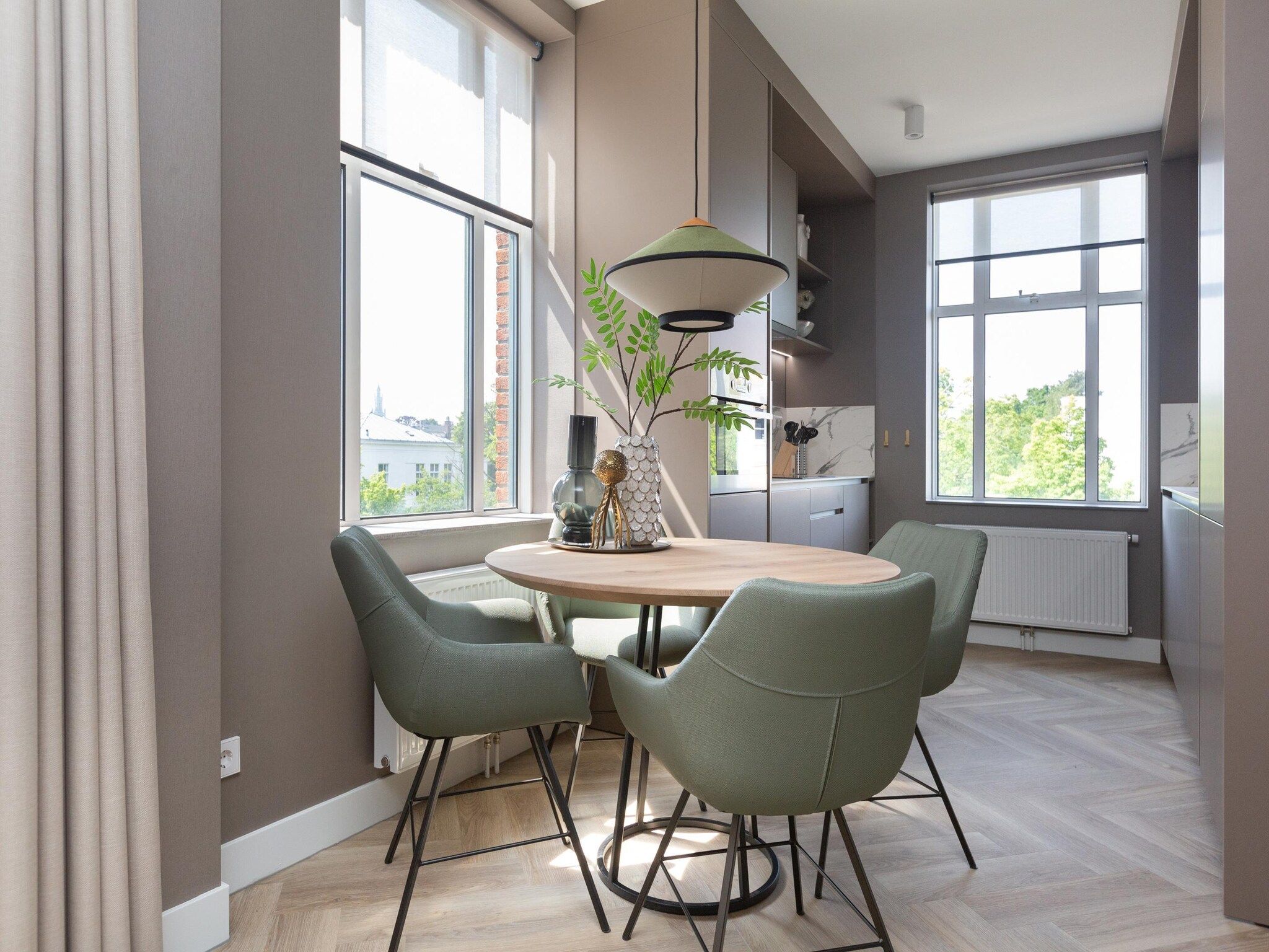 De woonkamer van Maurits 6 in Den Haag