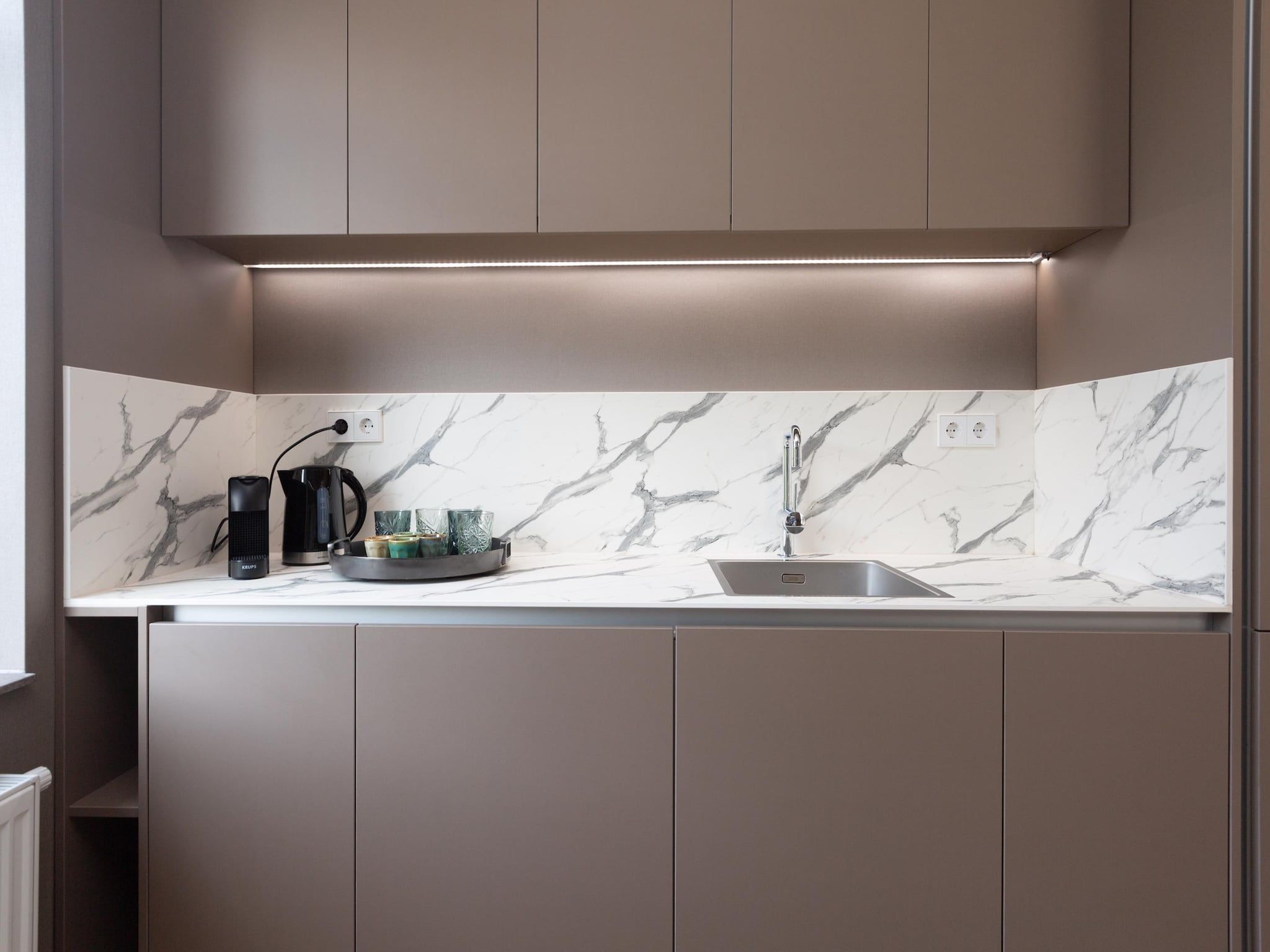 De keuken van Maurits 6 in Den Haag