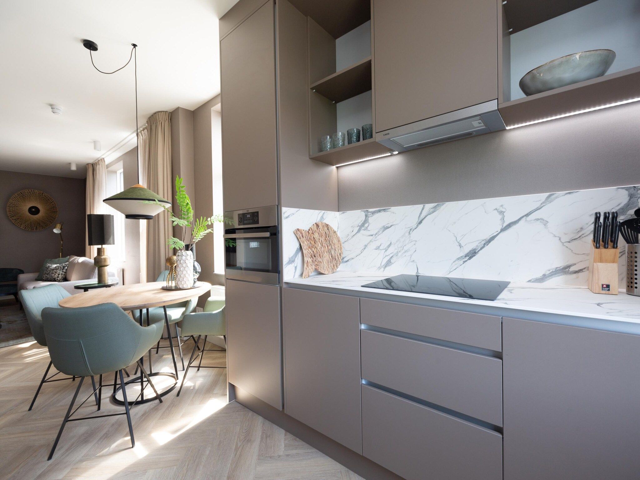 De keuken van Maurits 6 in Den Haag