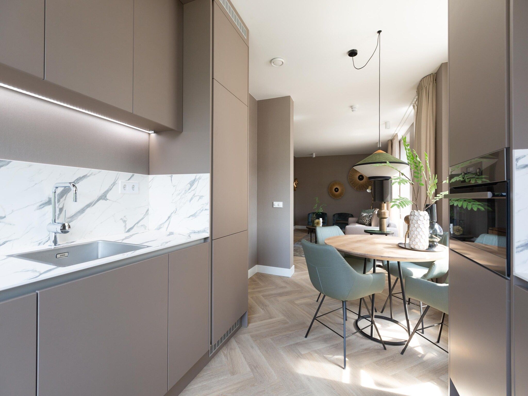 De keuken van Maurits 6 in Den Haag