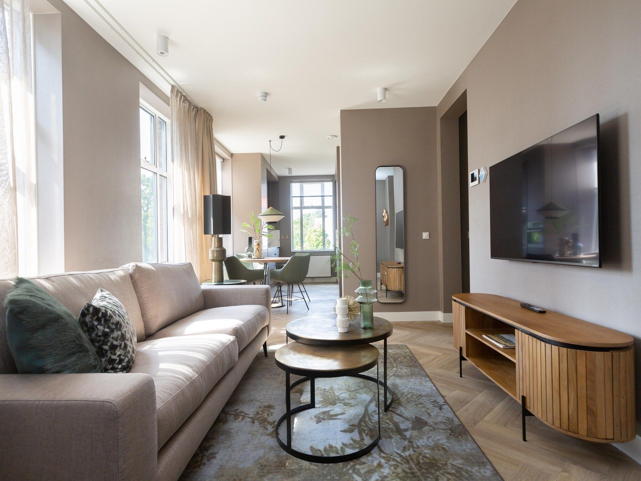De woonkamer van Maurits 6 in Den Haag