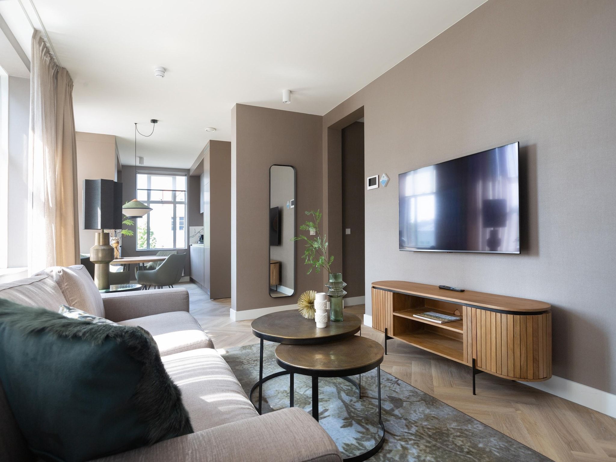 De woonkamer van Maurits 6 in Den Haag