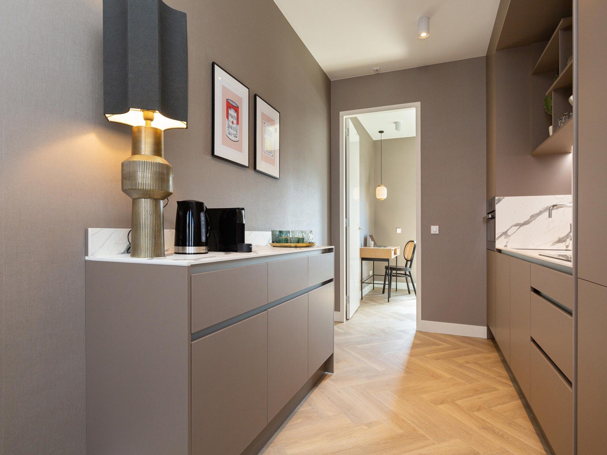 De keuken van Maurits 7 in Den Haag