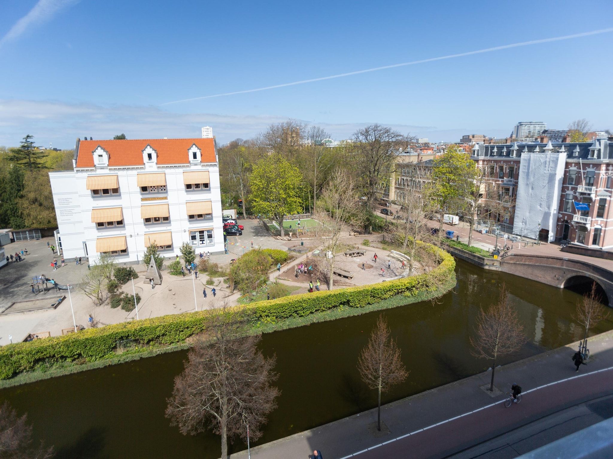 Het uitzicht vanaf Maurits 7 in Den Haag
