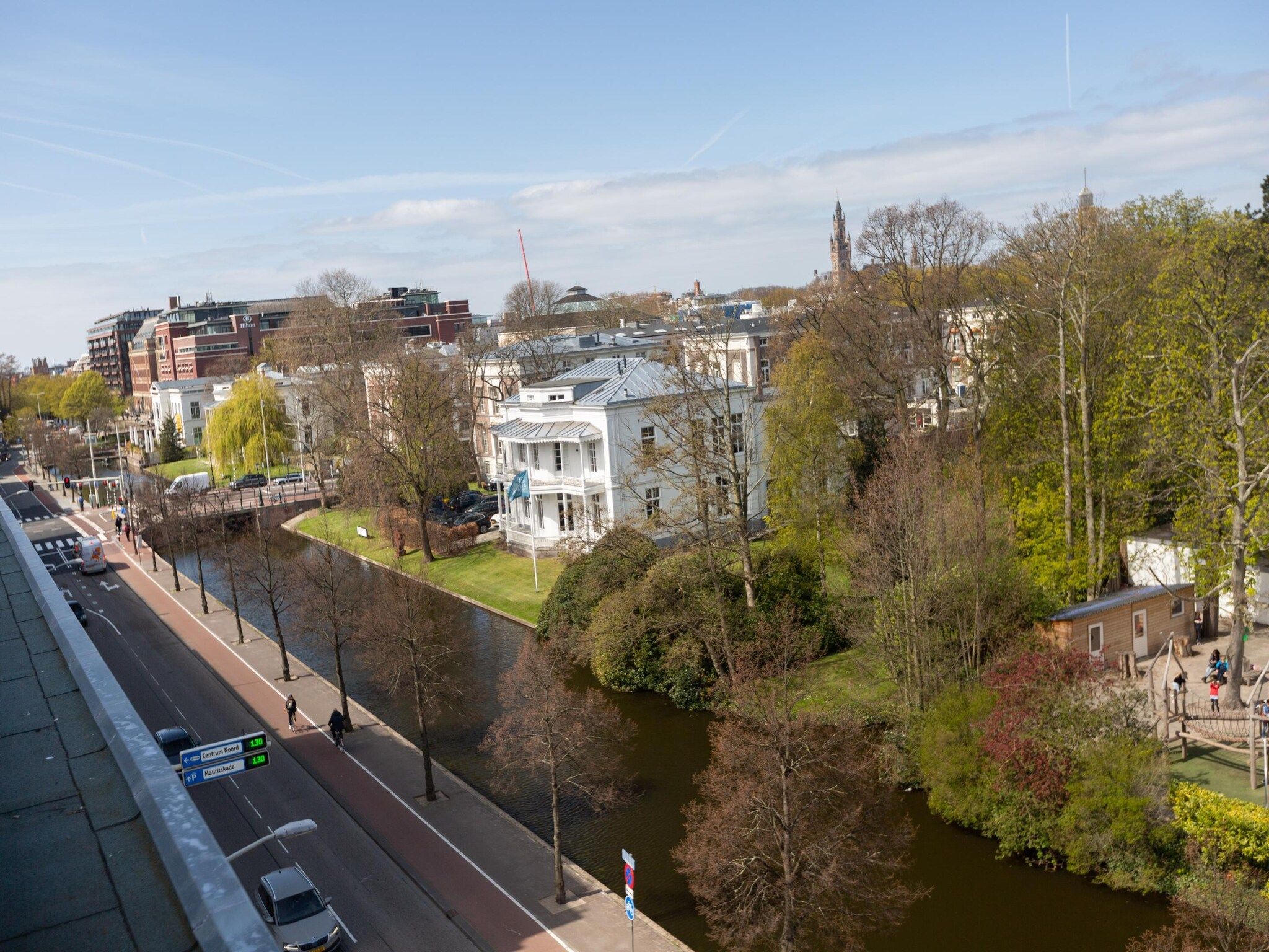 Het uitzicht vanaf Maurits 7 in Den Haag