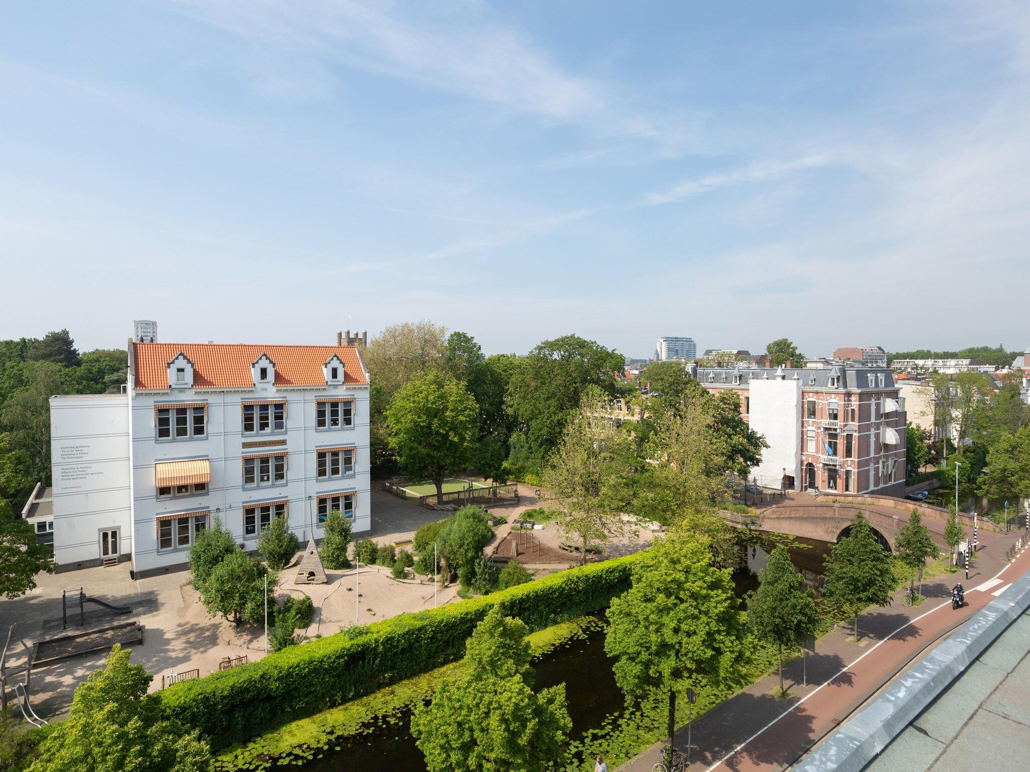 Het uitzicht vanaf Maurits 8 in Den Haag