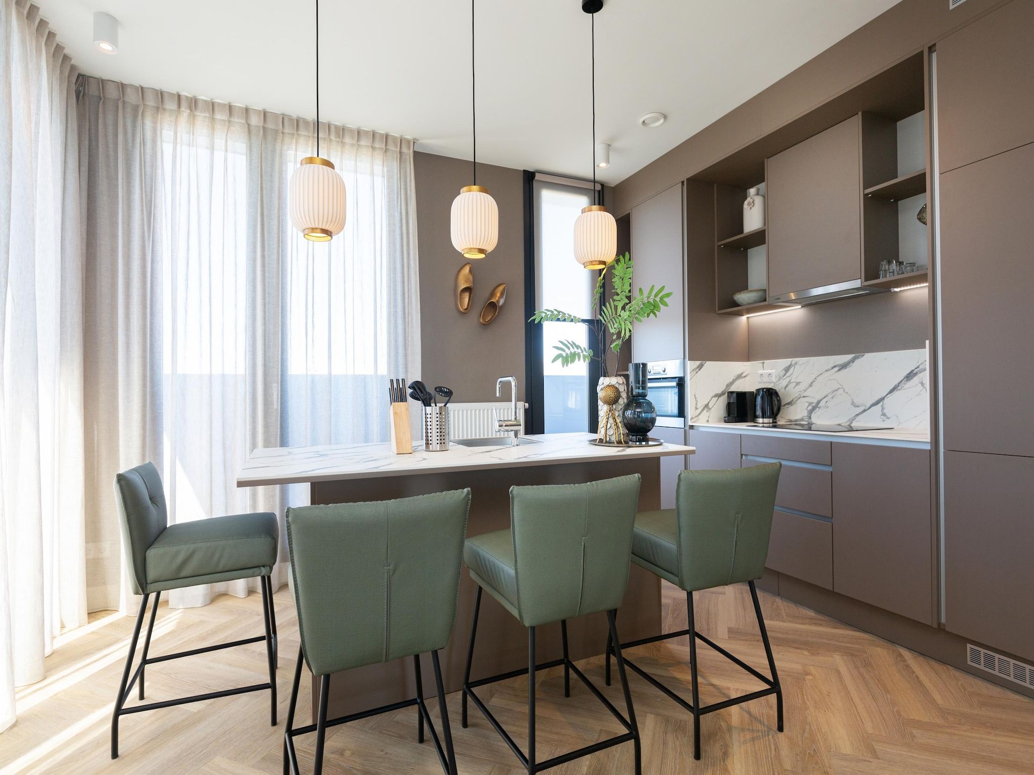 De keuken van Maurits 8 in Den Haag