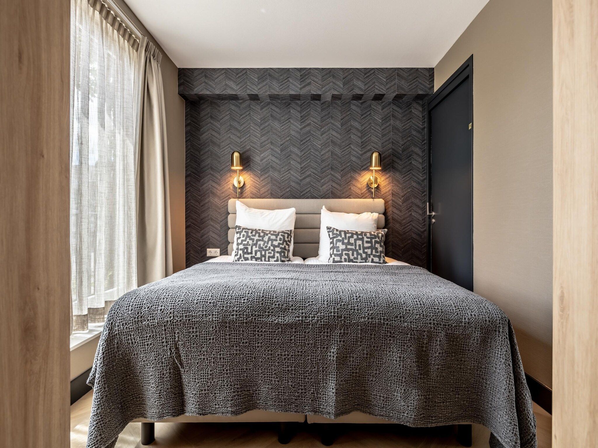 Een slaapkamer van Delft 1B in Den Haag