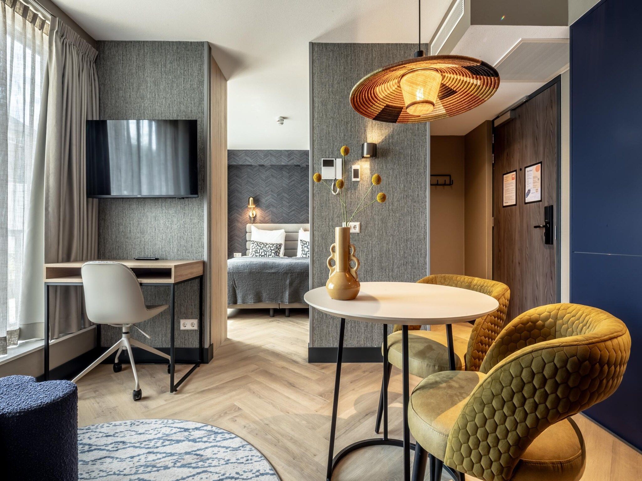 De woonkamer van Delft 1B in Den Haag